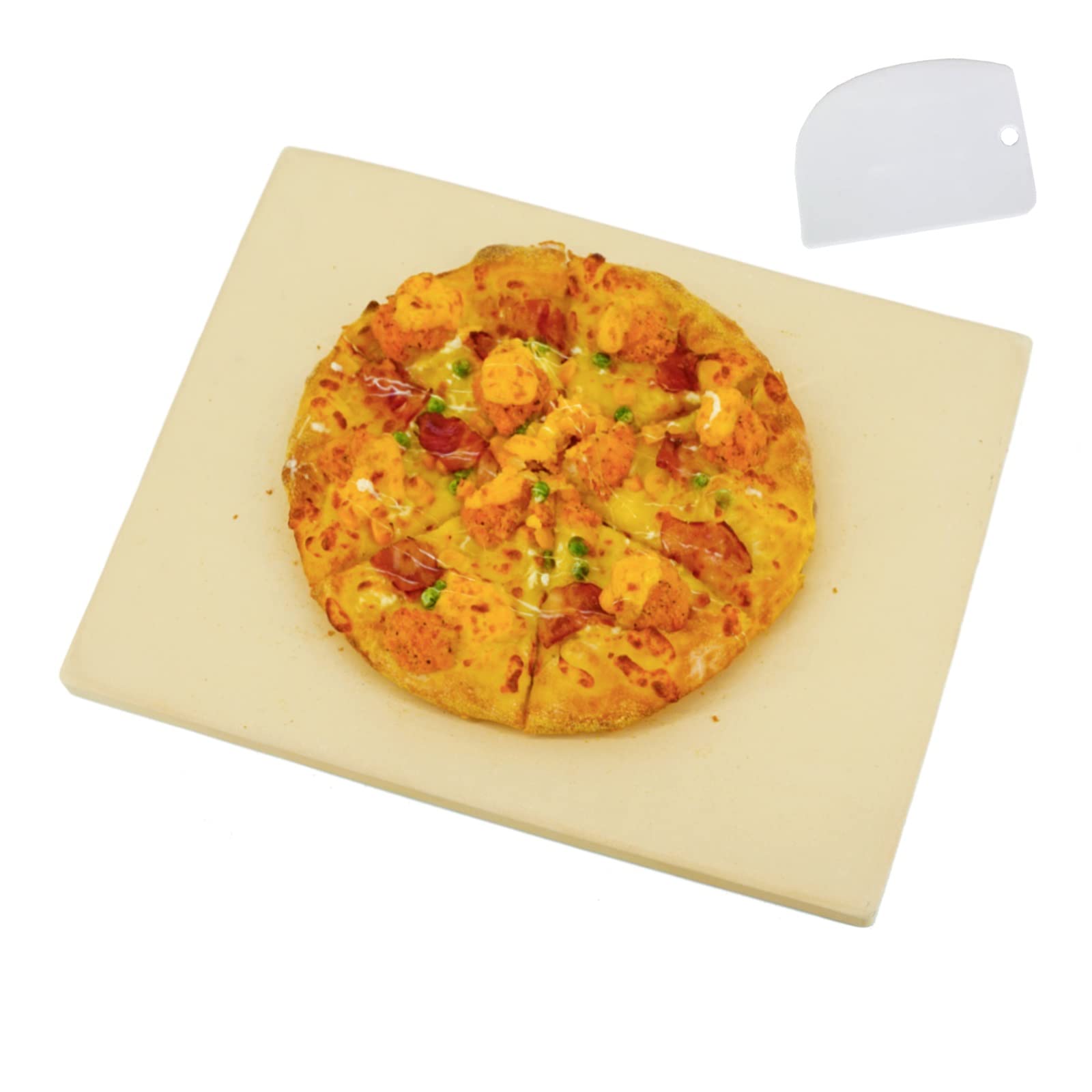 Premium Cordierite Pizza Stone for Oven & Grill - 15