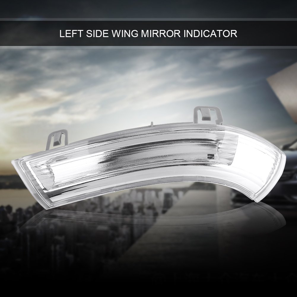 Left Side Wing Mirror Indicator Light Bulb - Compatible with MK5 Superb 1K0949101 - Replacement Turn Signal for Driver Side Mirror - Perfect for Night Driving & Enhanced Safety
