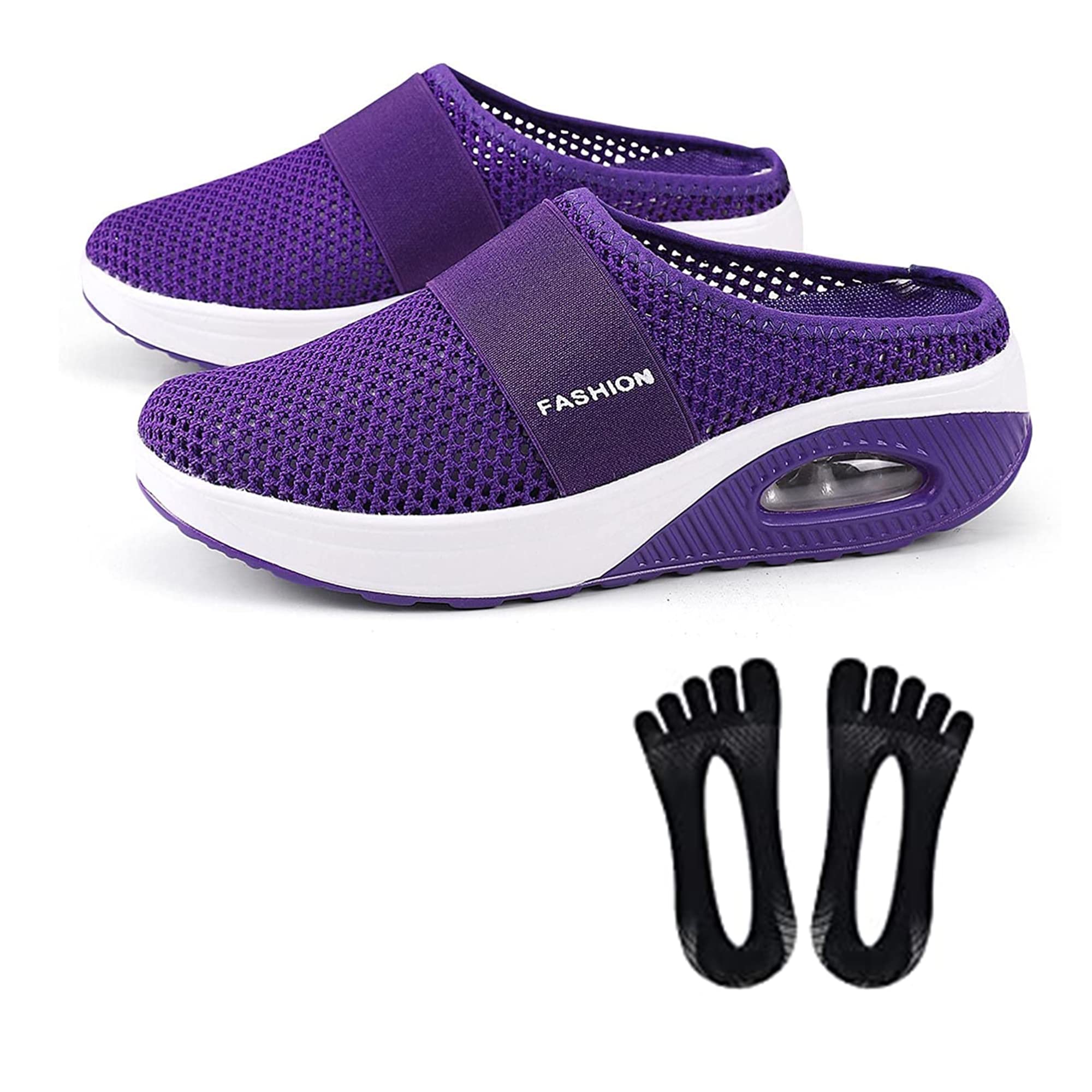 2022 Real Air Cushion Shoes - Orthopedic Slip-On Walking Shoes for Diabetics | Comfortable & Supportive Footwear for Daily Walking, Work & Travel