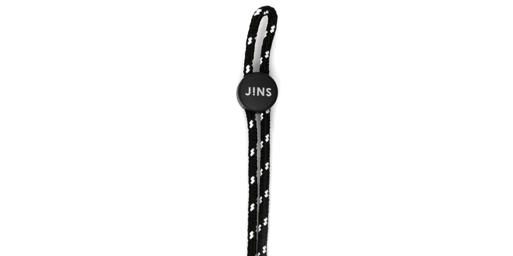 JINS x Disney Collection Glasses Strap (Black) - Adjustable Eyewear Holder for Sports, Reading & Daily Use - Secure Anti-Slip Neck Cord for Glasses & Sunglasses