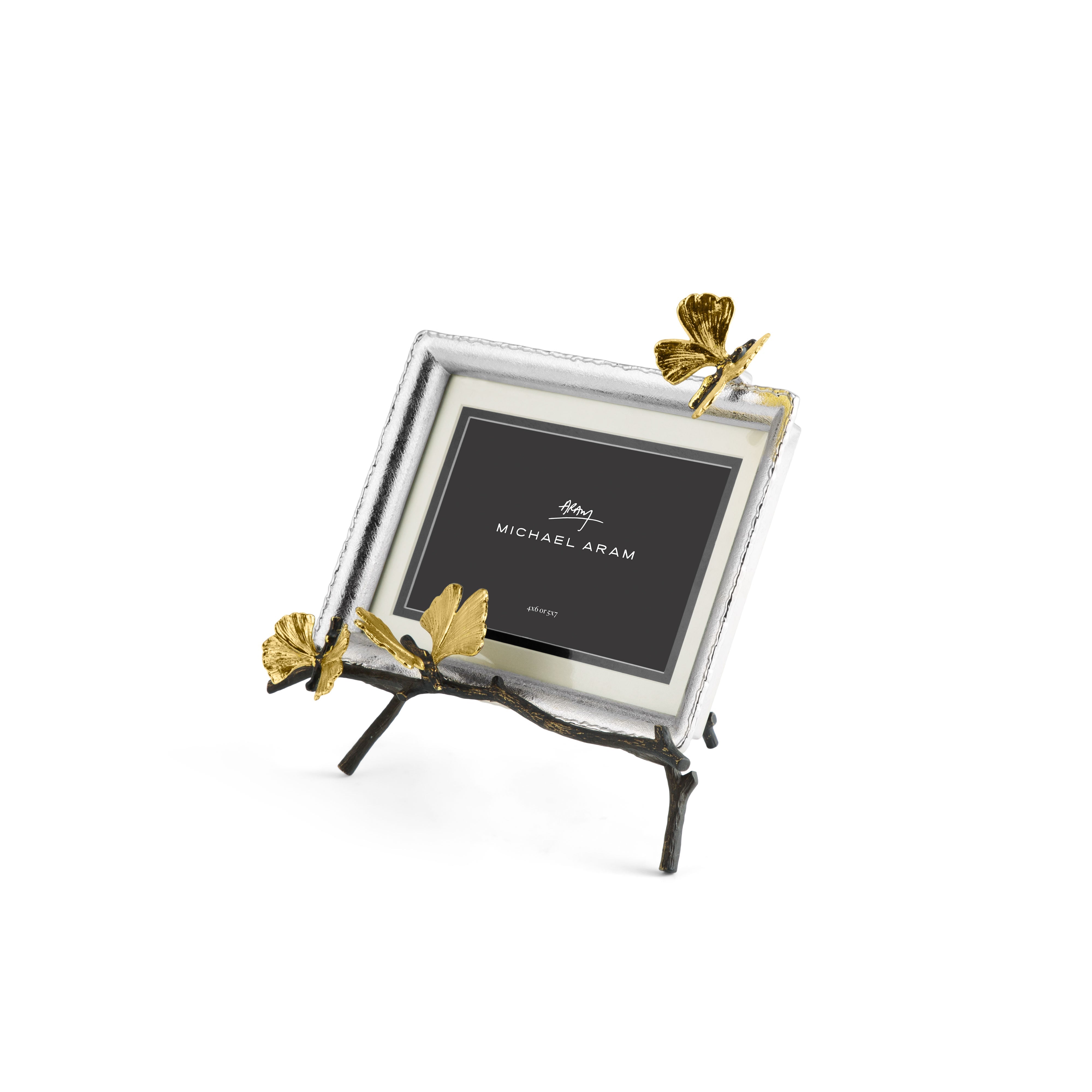 Butterfly Ginkgo Picture Frame - Elegant Home Decor for Wall Art, Photo Display, and Gift Giving - Perfect for Living Room, Bedroom, and Office Decorations