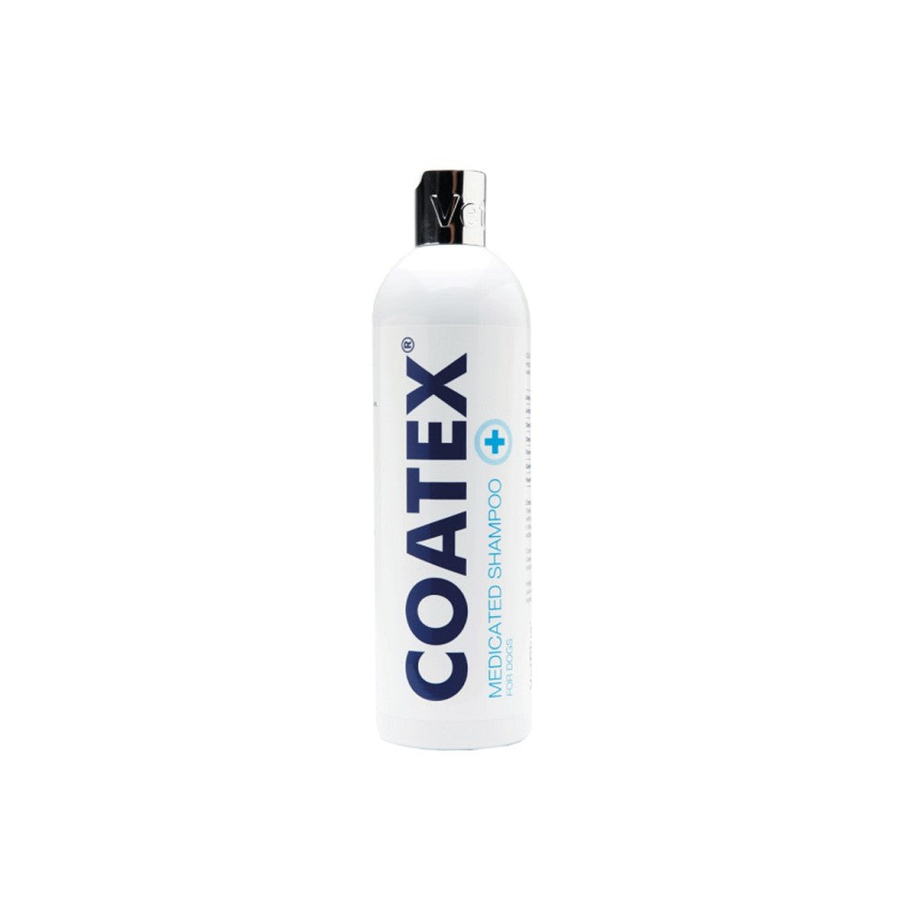 Coatex Medicated Shampoo for Dogs & Cats - Anti-Itch & Dandruff Relief | Vet-Recommended Pet Shampoo for Skin Allergies & Dryness | Ideal for Bathing & Grooming at Home