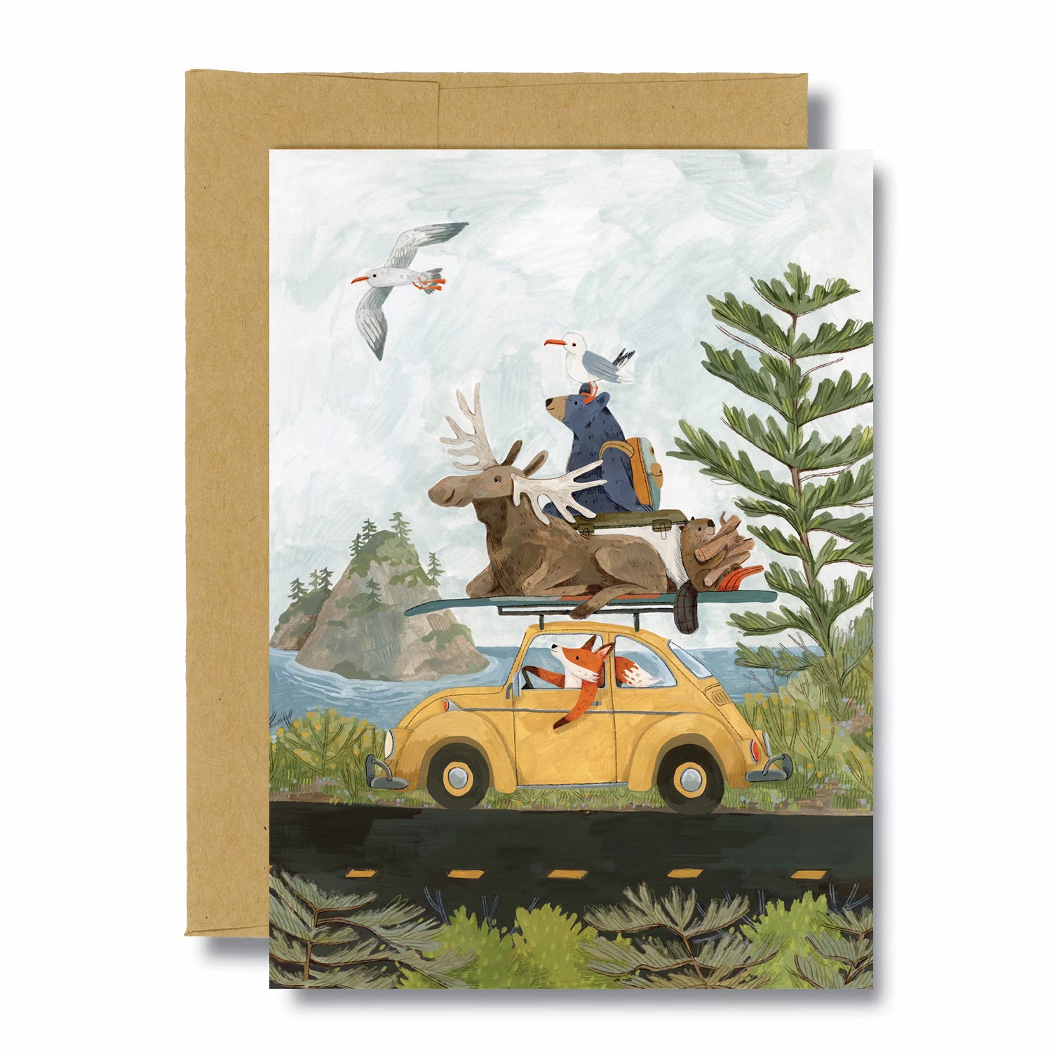 Road Trippin’ Travel Card - Perfect for Road Trips, Camping & Adventure Travel | Portable & Durable for On-the-Go Explorers