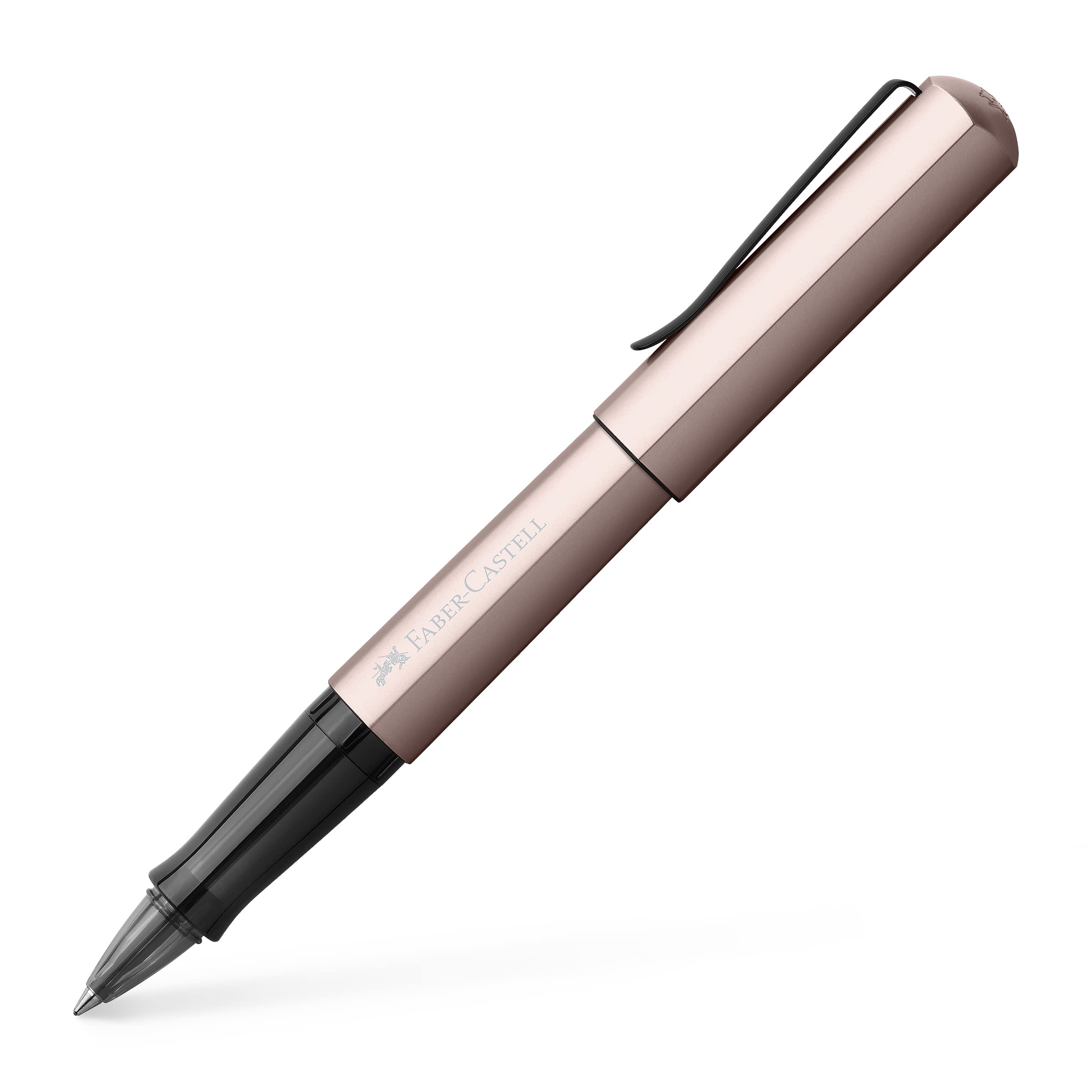 Faber-Castell Hexo Rollerball Pen - Premium Rose Gold Ink Pen for Smooth Writing | Perfect for Office, Journaling & Gift Giving