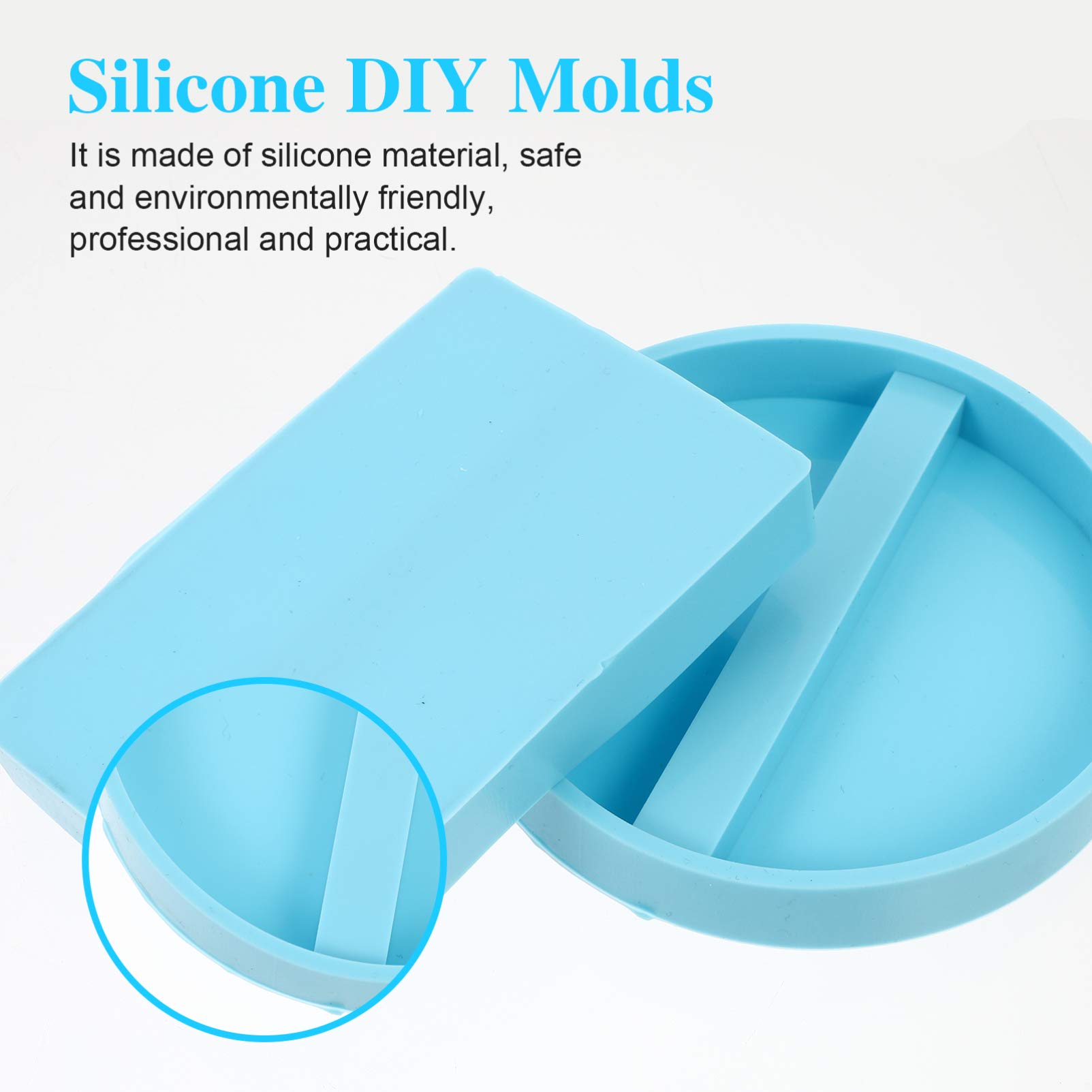 ARTIBETTER 2-Piece Epoxy Resin Business Card Holder Mold - DIY Handmade Crafts, Fondant & Chocolate Molds for Card Storage | Perfect for Home Decor, Office Organization & Gift Making