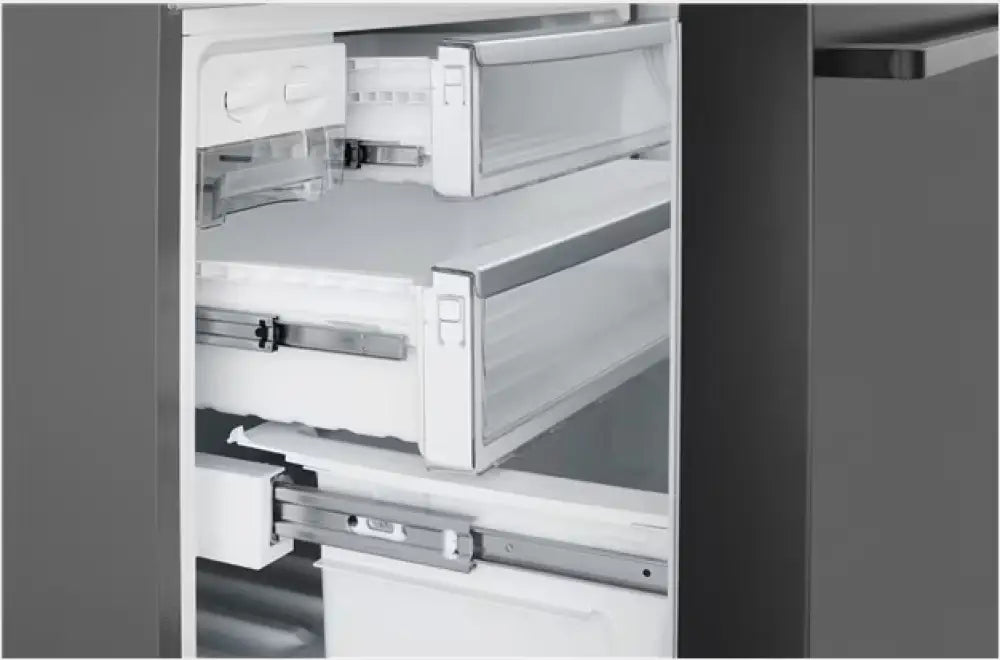Westinghouse WHE5204BC 491L French Door Refrigerator in Dark Stainless Steel - Energy Efficient Large Capacity Fridge for Modern Kitchen & Open Plan Living Spaces