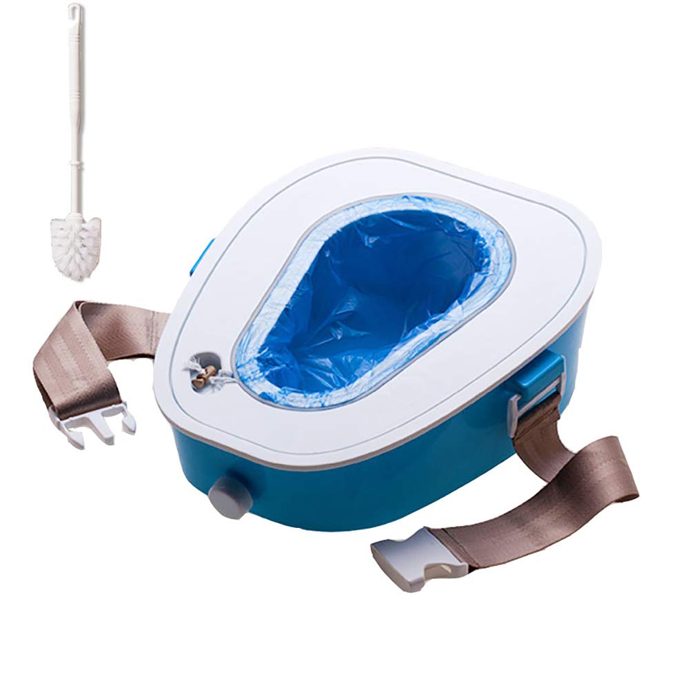 XTZ-YGBG Portable Camping Toilet - Vehicle Mounted Outdoor Toilet with Double Seal for Camping, Travel & Emergency Use | Ideal for Road Trips, RV Adventures & Traffic Jams