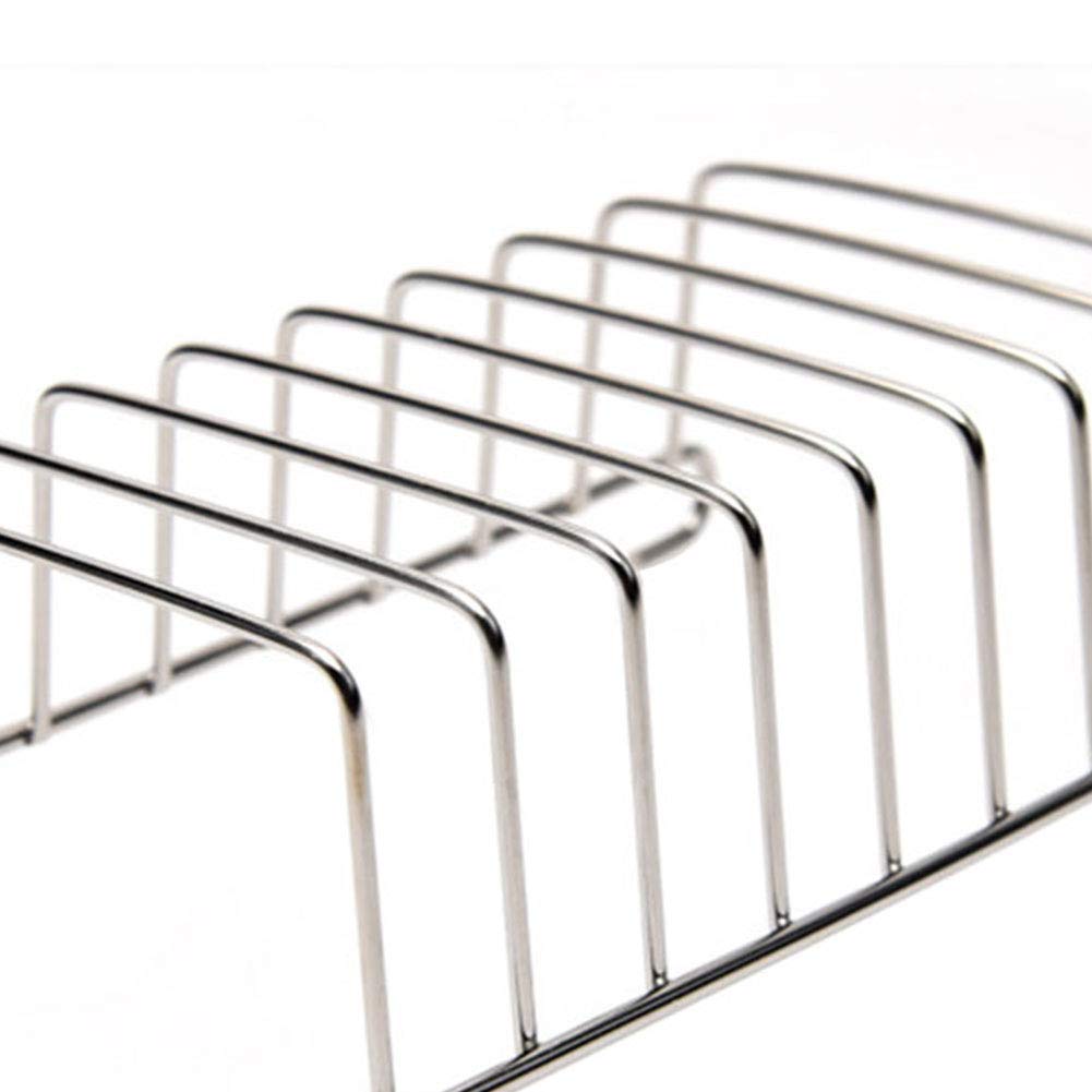 ZSooner Stainless Steel 8-Slice Toast Rack for Toaster - 6.1x3.5 Inch Air Fryer Accessory | Perfect for Breakfast, Brunch & Kitchen Organization