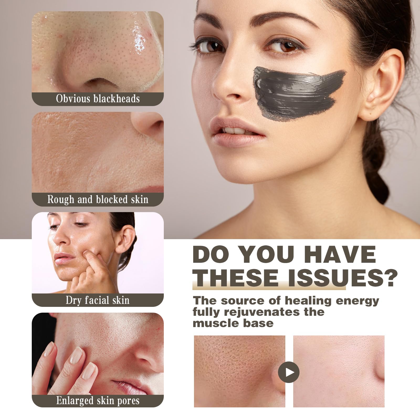 Korean Mud Mask for Face - Deep Clean Pores, Oil Control & Moisturize | Spa & Home Care