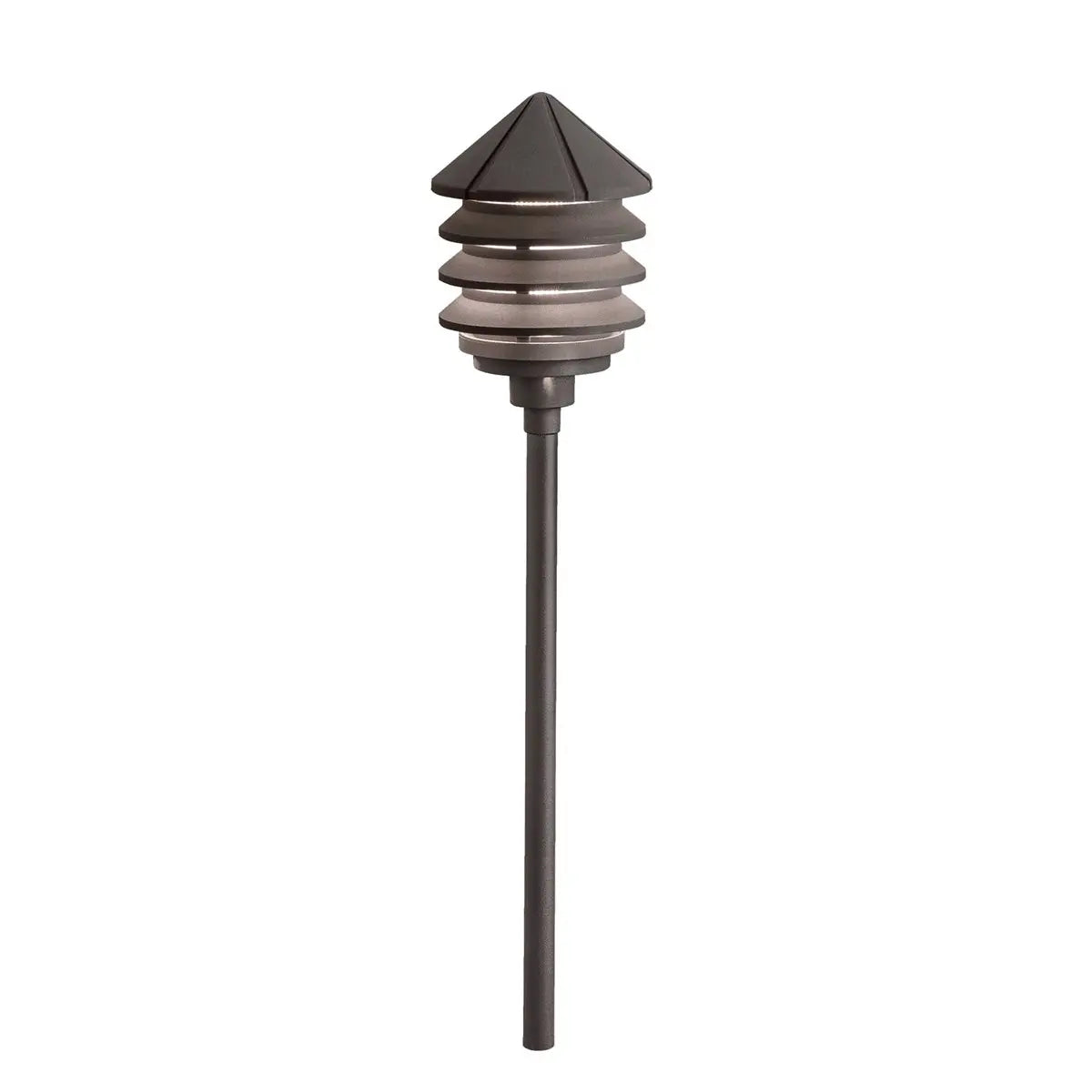 12V Three Tier Path Light - Outdoor Solar LED Landscape Lighting for Garden, Yard, and Walkway Decoration | Weatherproof & Energy Efficient