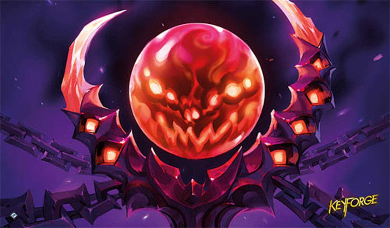 Keyforge: Machinations of Dis Playmat - Premium Gaming Mat for Fantasy Flight Games | Perfect for Card Battles, Tabletop RPGs & Collectible Card Game Enthusiasts