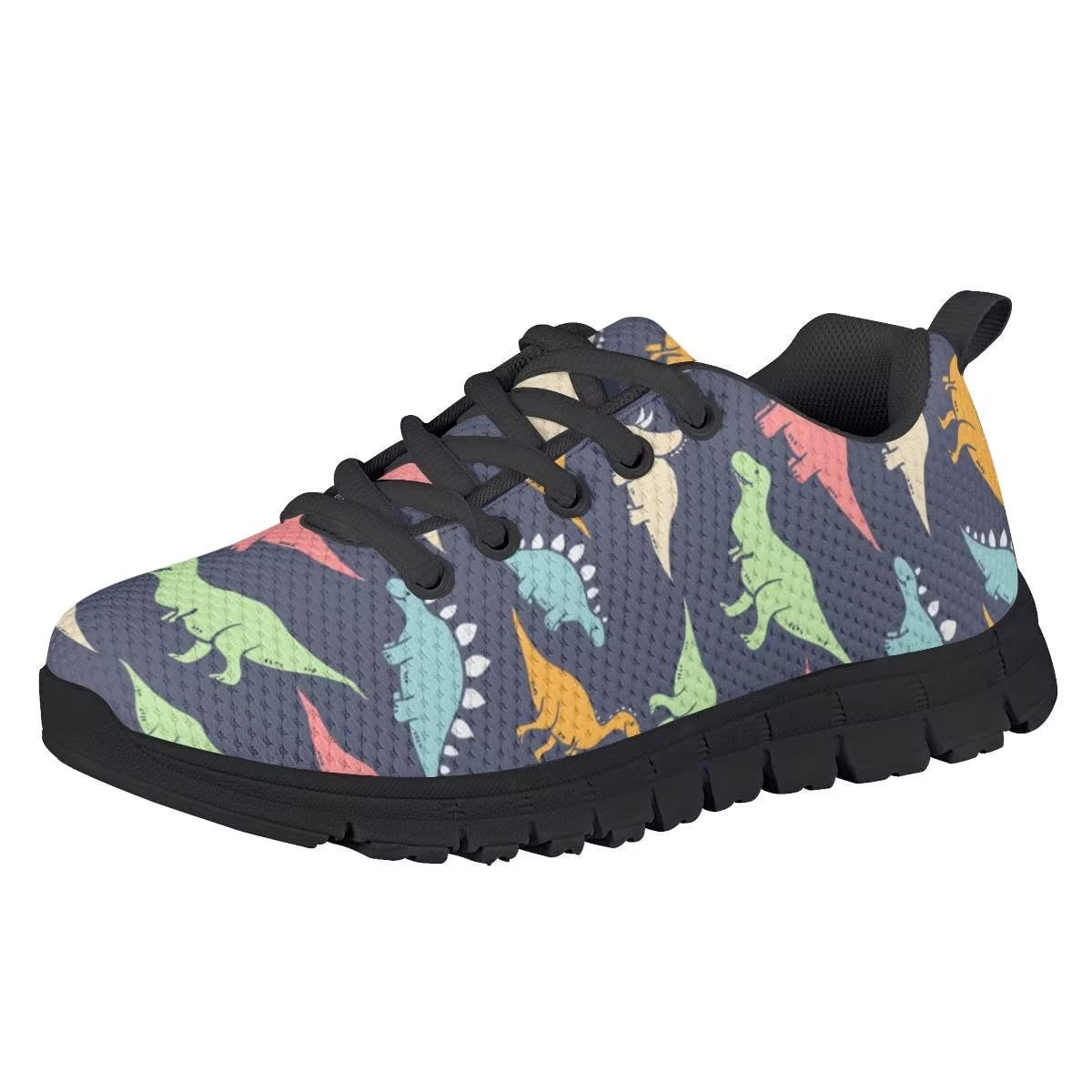NETILGEN Boys Girls Running Shoes - Lightweight Lace-Up Tennis Sneakers with Knitted Mesh for Kids & Youth | Perfect for School, Sports & Daily Activities