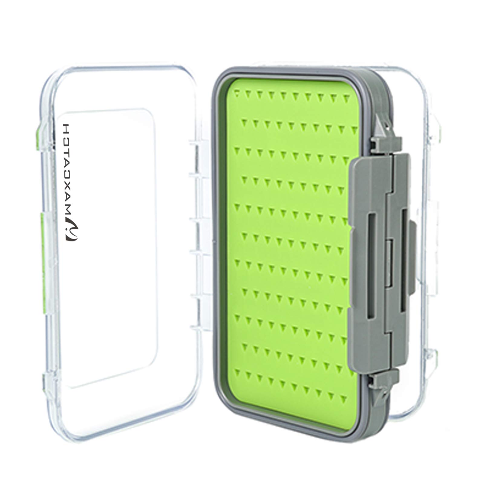Maxcatch Two-Sided Waterproof Fly Box with Easy Grip Foam - Durable Jig Storage for Fly Fishing - Multiple Sizes (Small/Medium/Large) - Perfect for Trout, Bass, and Saltwater Fly Fishing Trips
