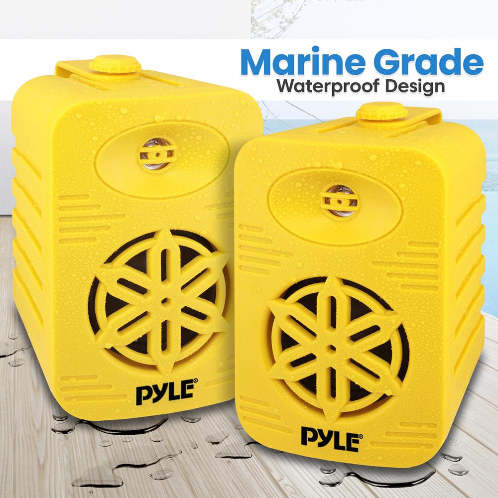 2-Way Indoor/Outdoor Weatherproof Speaker System - High-Quality Sound for Home Theater, Patio, Garden & Pool Parties