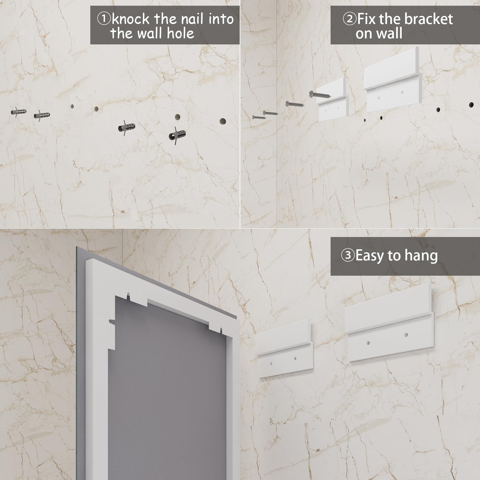 OKPAL 60x36 Inch LED Bathroom Mirror with Anti-Fog & Dimmable Lights - Shatterproof Vanity Mirror for Makeup & Shaving - ETL Certified Horizontal/Vertical Mount - Perfect for Modern Bathrooms & Dressing Areas