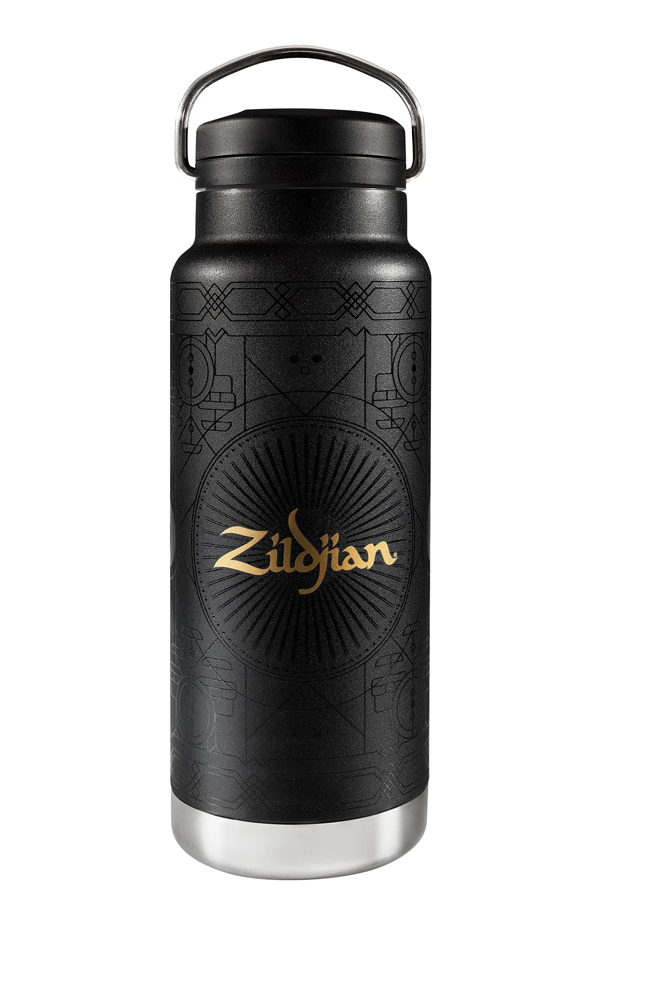 Zildjian ZDW00132 Premium Stainless Steel Water Bottle - 20oz Insulated, Leak-Proof, BPA-Free - Perfect for Gym, Hiking, Travel & Everyday Hydration