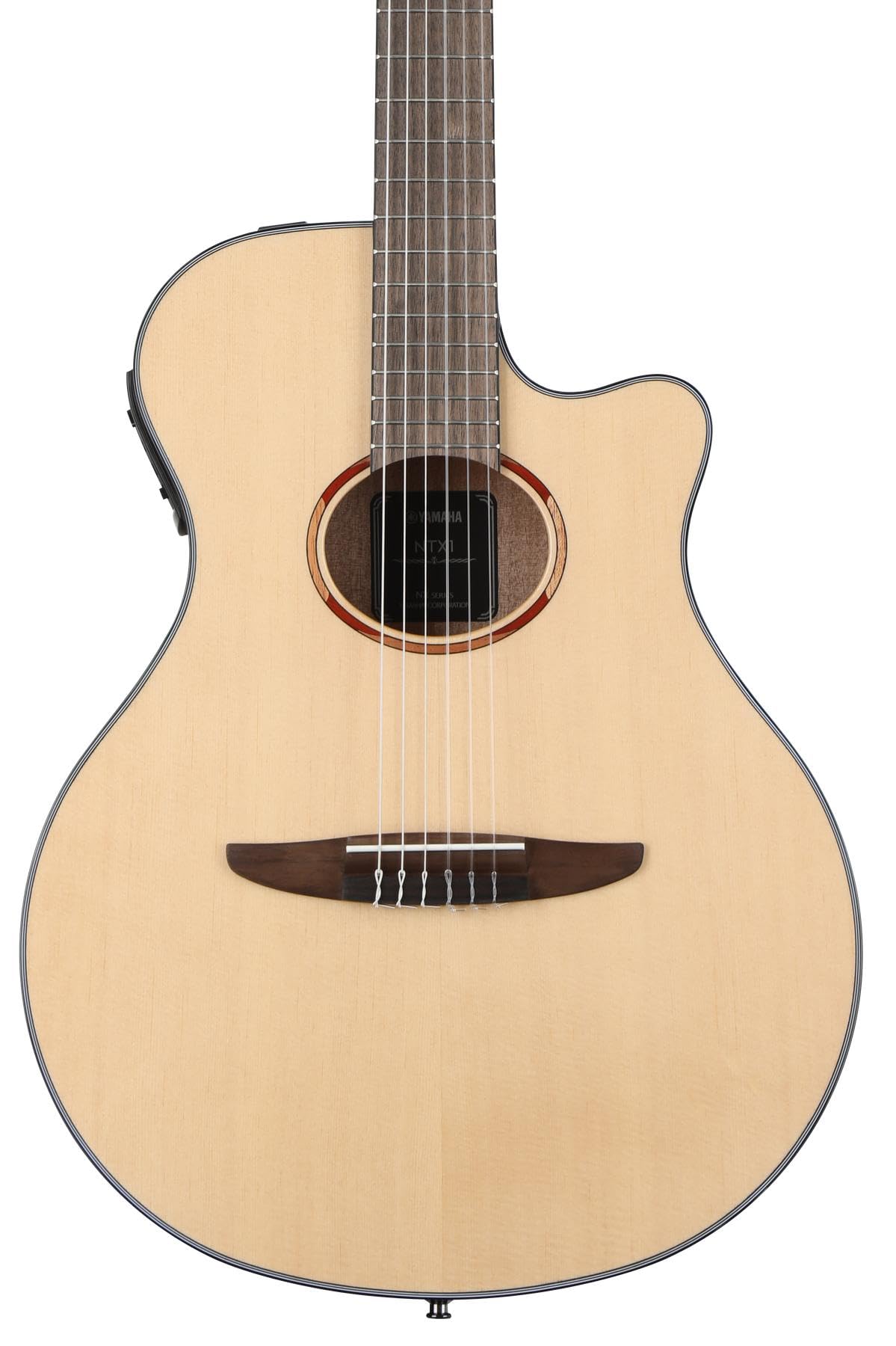 Yamaha NTX1 NT Cutaway Acoustic-Electric Nylon String Classical Guitar - Natural Finish | Perfect for Stage Performances, Studio Recording & Traveling Musicians
