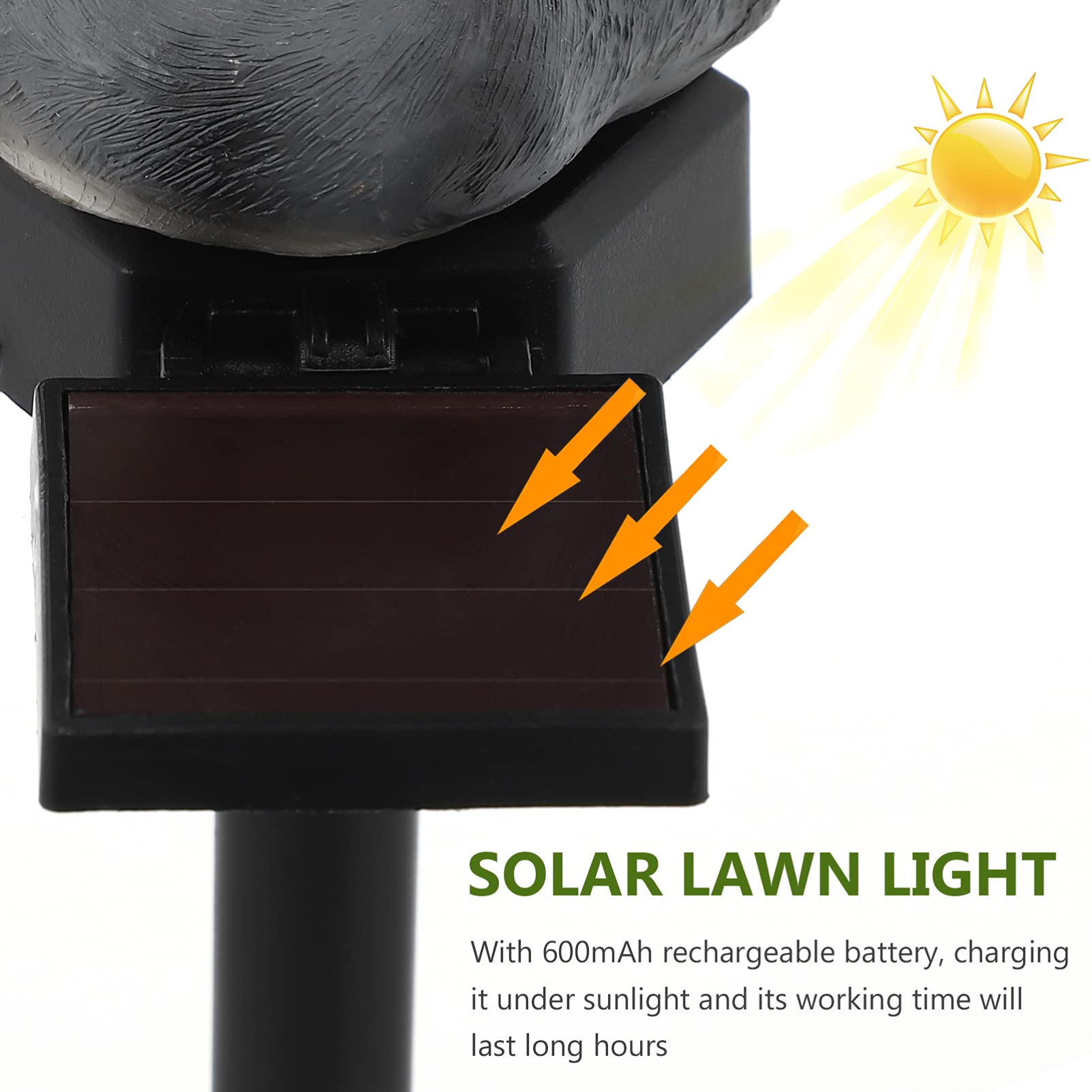 Solar Garden Lights Outdoor - LED Cat Stake Lights for Pathway & Landscape Decoration | Waterproof Solar Powered Animal Statue Yard Decor | Perfect for Garden, Patio, Walkway & Backyard Lighting