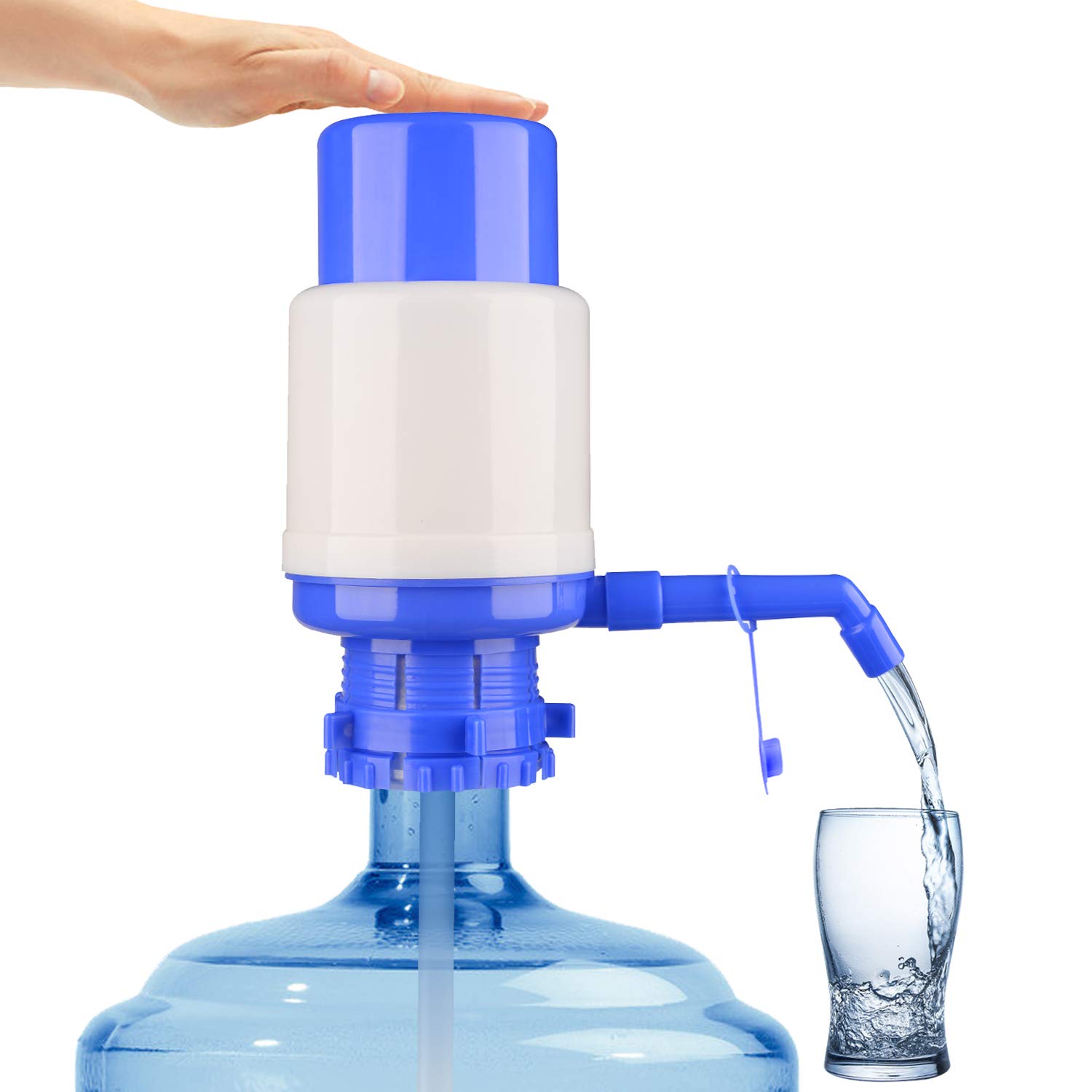 Portable Manual Water Pump for 2-5 Gallon Bottles - Camping & Outdoor Use
