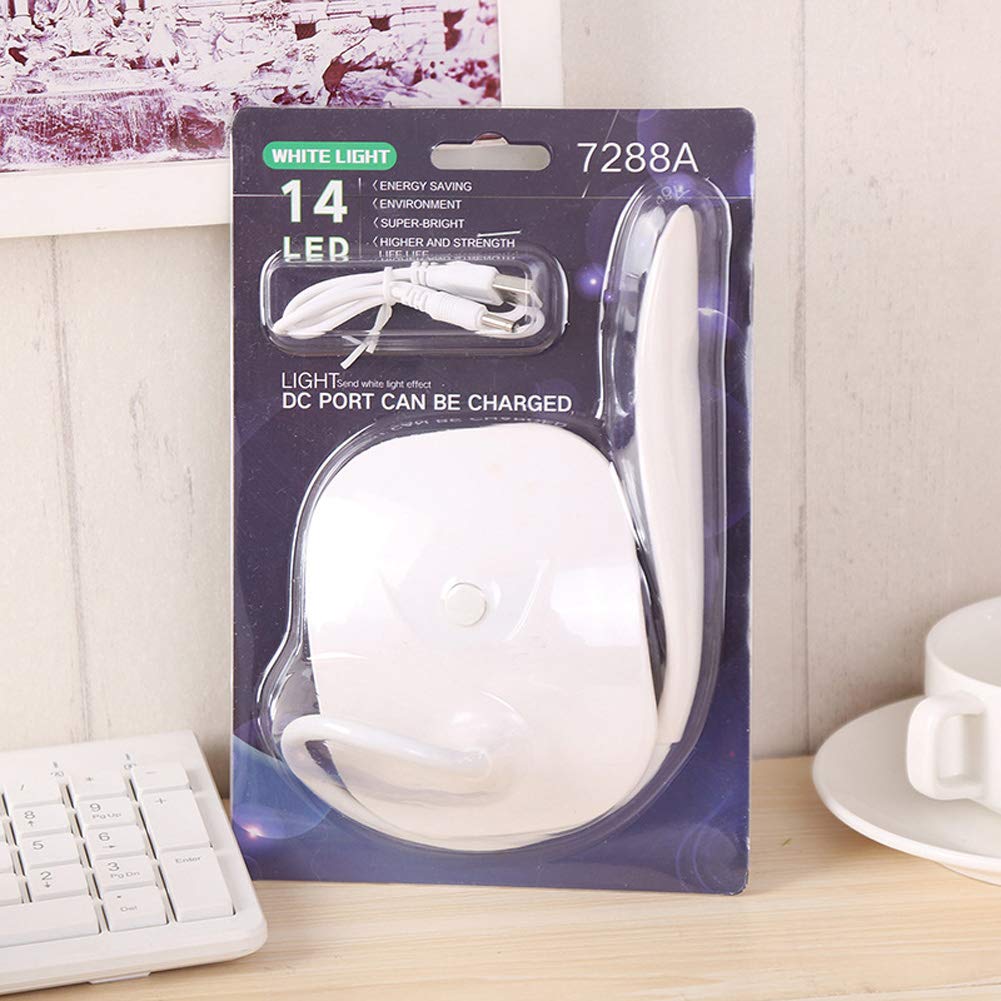 LED Desk Lamp with Flexible Gooseneck - USB & Battery Powered Eye-Protecting Portable Table Light for Study, Office, Dorm & Bedroom - Perfect for Reading, Working & Nightstand Use (1 Pack)