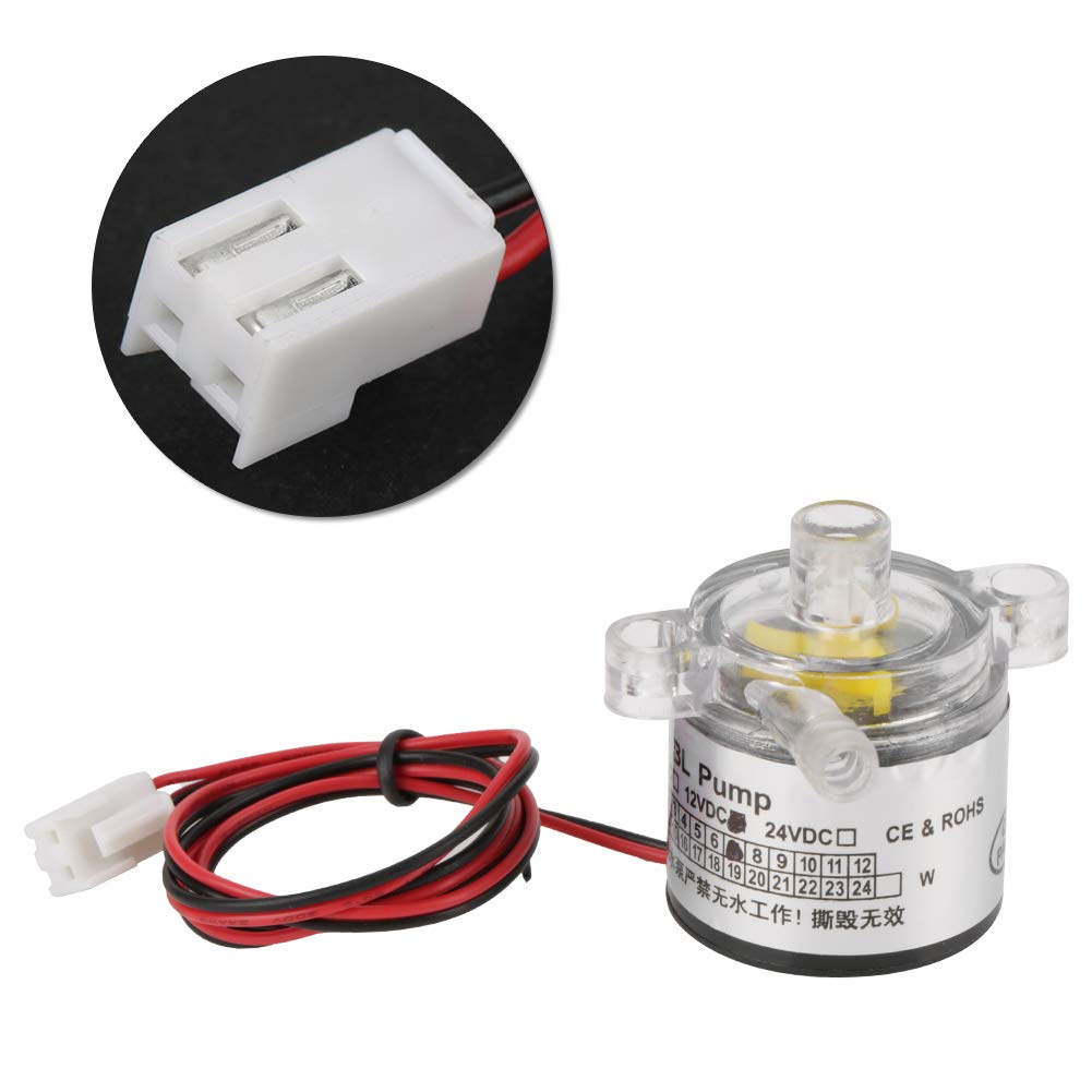 12V 7W Mini Brushless Water Pump - Ultra Quiet Eco-Friendly Plastic Submersible Pump for Solar System, Water Fountain, Fish Tank, Juicer & Small Pond | Perfect for Home Aquariums, Hydroponics & Outdoor Water Features