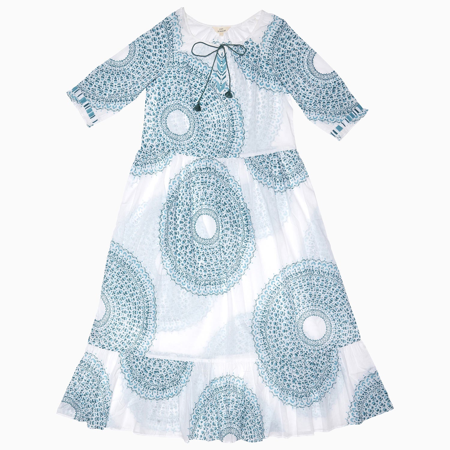 Kochi & Stripe Patch Dress for Women - Stylish Boho Floral Embroidery Summer Dress for Casual Outings, Beach Vacations, and Date Nights