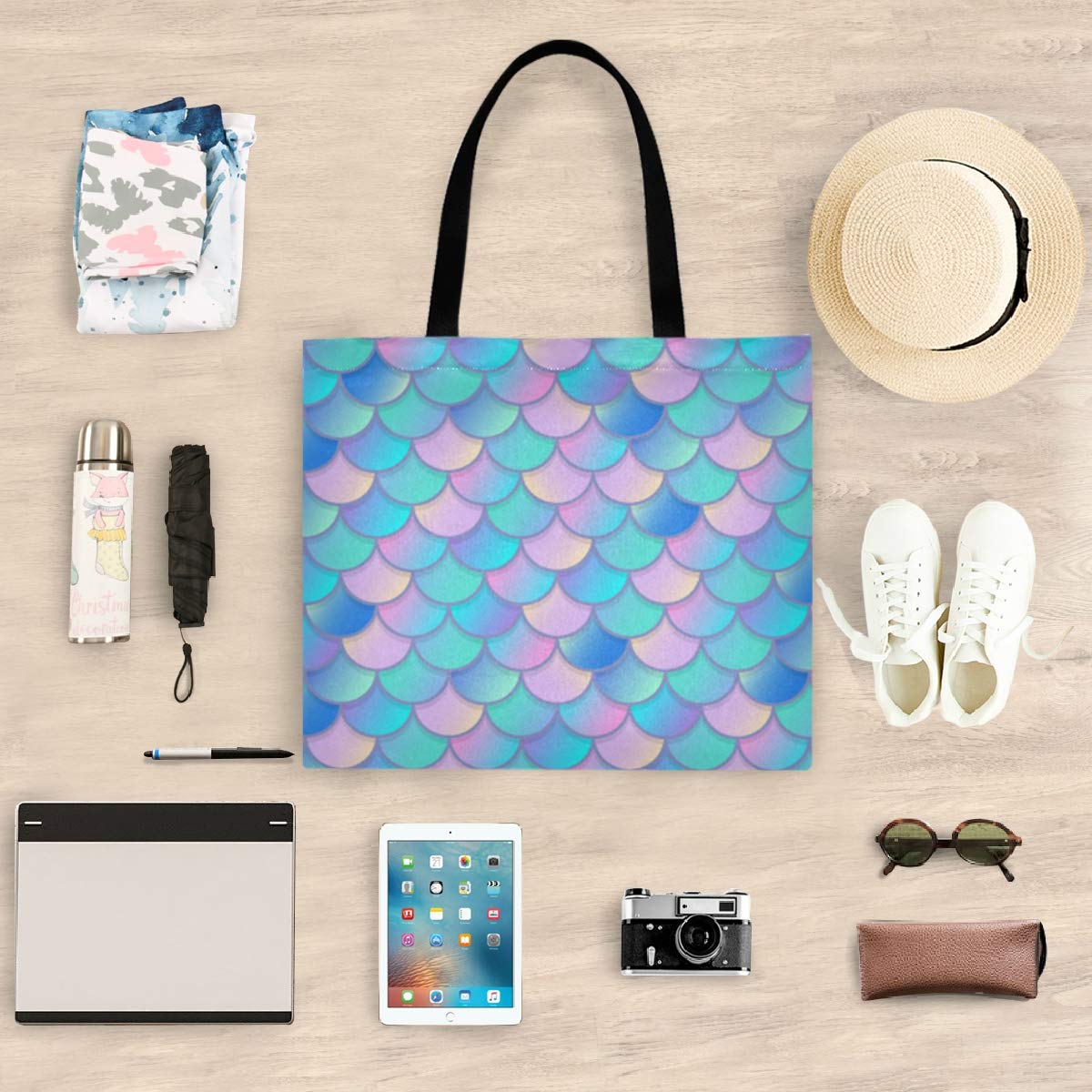 Fashion Women's Tote Shoulder Bag - Gym, Beach & Travel Essentials