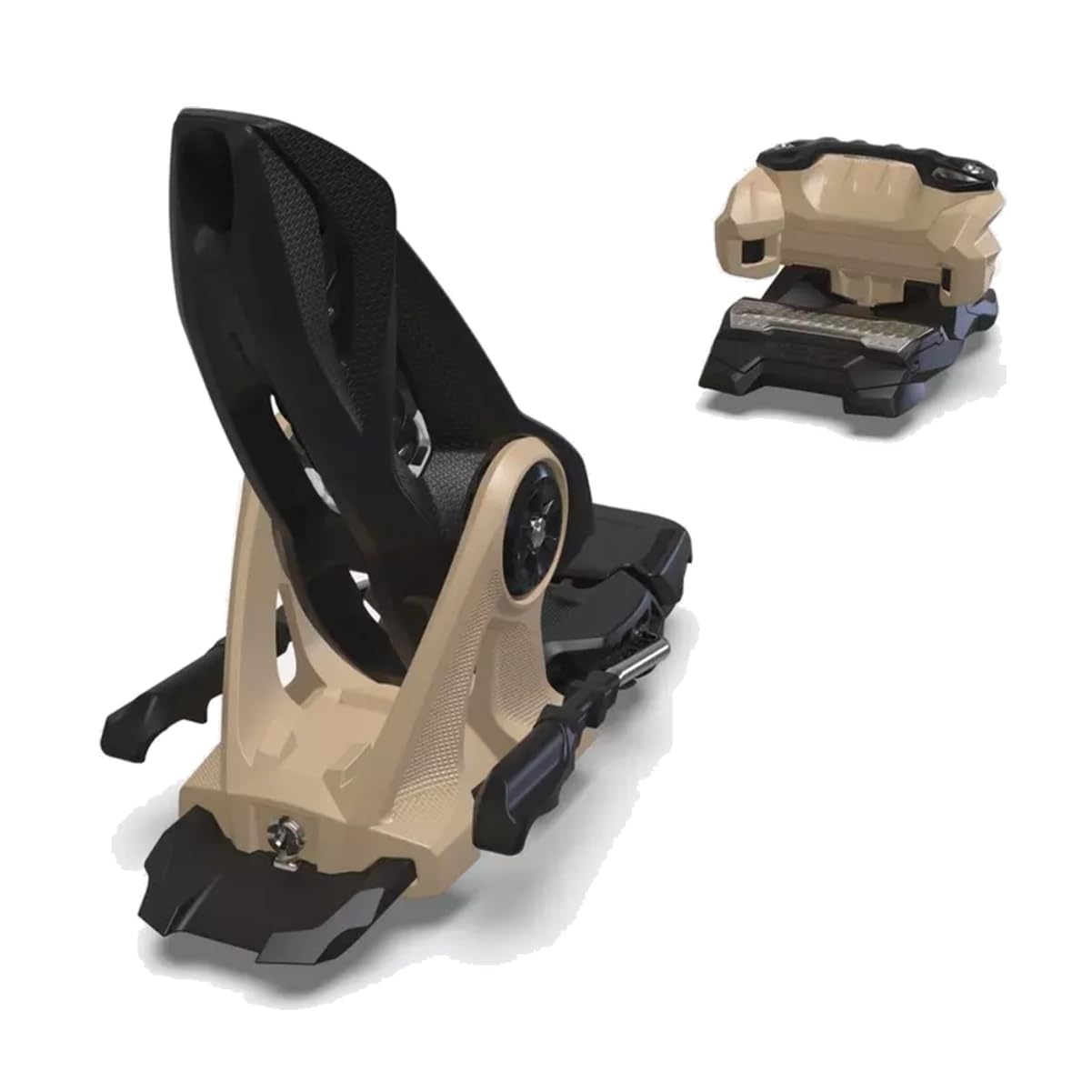 Griffon 13 ID 100 Ski Bindings for Alpine Skiing - Black/Tan - Perfect for All-Mountain and Freeride Skiing