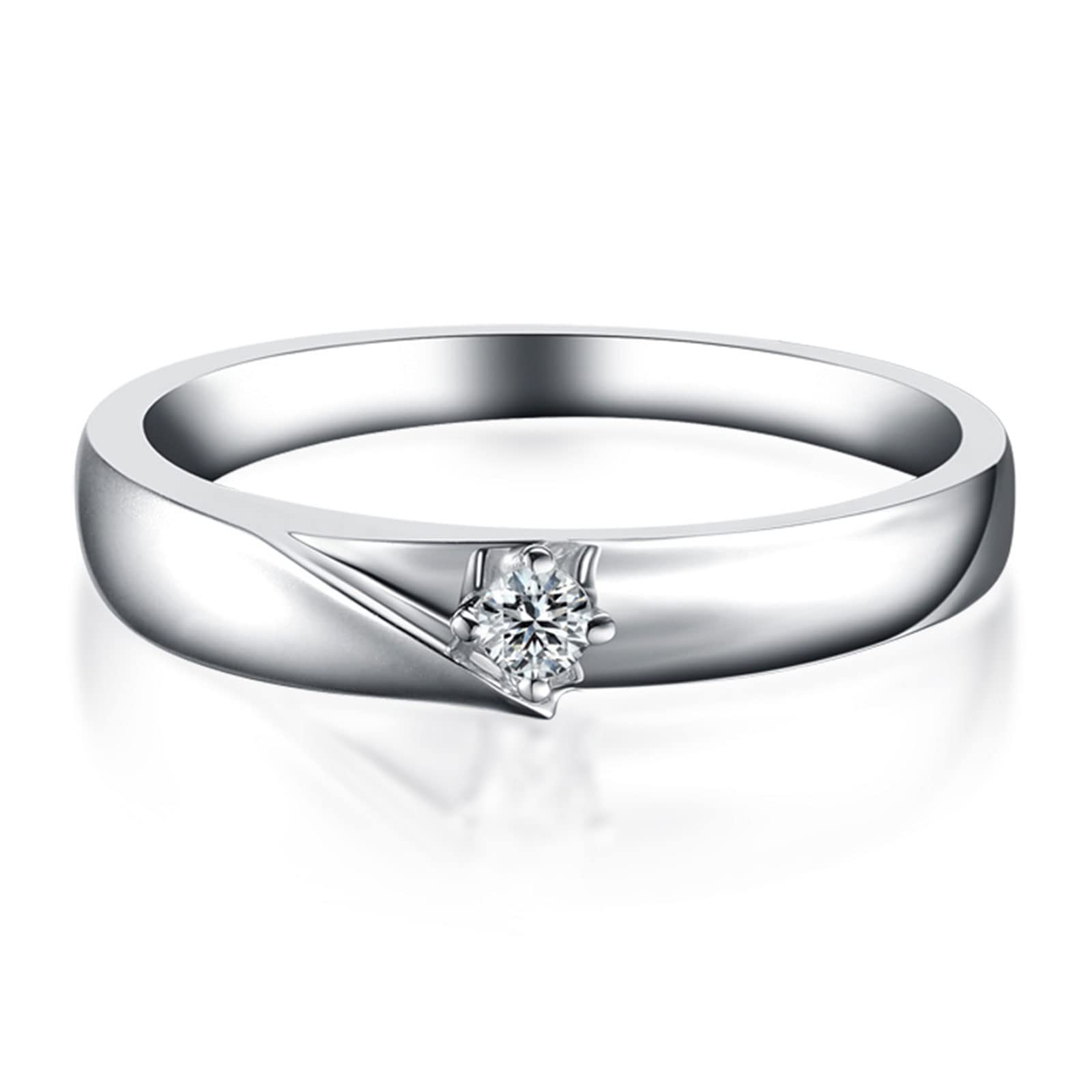Diamond Matching Couples Rings for Him and Her - Sterling Silver/10K/14K/18K Wedding Promise Rings with Free Engraving | Perfect for Anniversaries, Engagements & Romantic Gifts