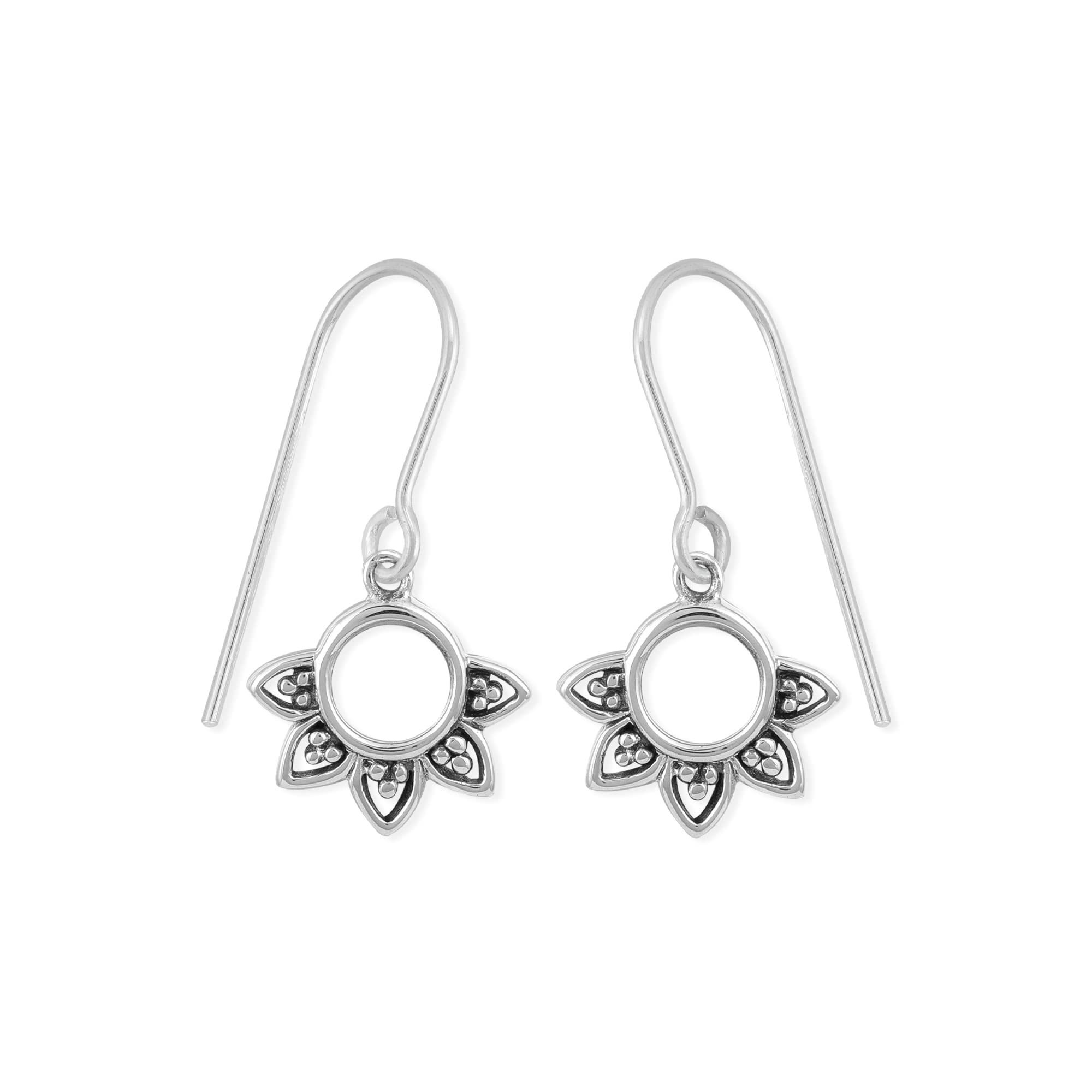 Sterling Silver Balinese Filigree Earrings - Elegant Dangle Jewelry for Parties