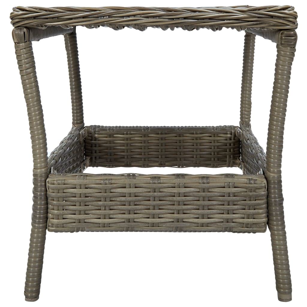 Brown Poly Rattan Outdoor Dining Table 7.7