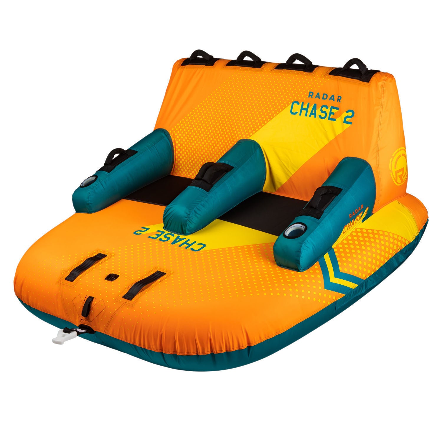 Radar Chase 2 Rider Towable Tube - High-Speed Inflatable Water Tube for Lake & Ocean Fun - Perfect for Family & Friends Water Sports Adventure