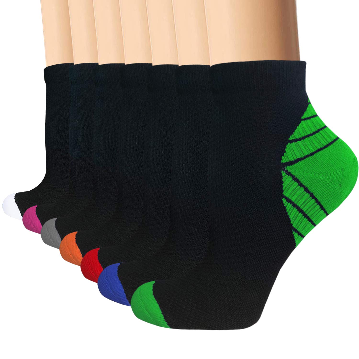 Best Compression Socks for Plantar Fasciitis Relief - 8-15 mmHg Support Socks for Women & Men - Ideal for Running, Nursing, Hiking & Long Flights