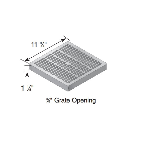 12SQ Green NDS 1212 Grate - Durable Drainage Solution for Landscaping, Gardens & Outdoor Areas