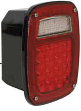 PM 845L LED License Plate Light with 5-6 Functions - Rear Combination Light for Trucks, Trailers & Commercial Vehicles - Durable & Waterproof for All Weather Use