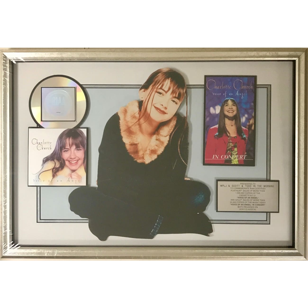Charlotte Church Voice Of An Angel Combo RIAA Platinum Album Award - Brand New & Sealed - Perfect for Collectors & Music Enthusiasts
