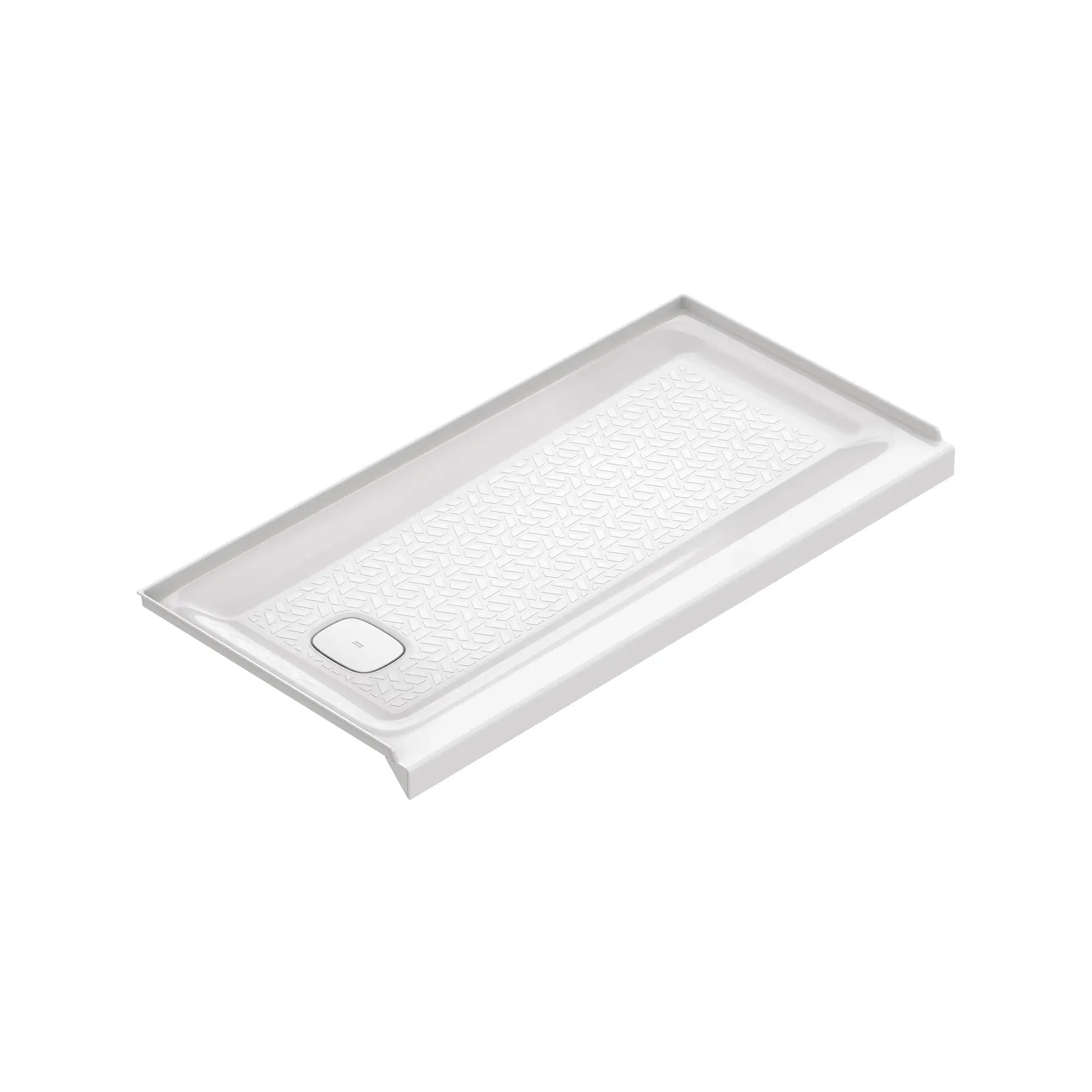 60 x 30 Inch Single Threshold Shower Base with Left Hand Drain - Durable Acrylic Shower Pan for Bathroom Remodeling, Perfect for Small Bathrooms & Walk-In Showers