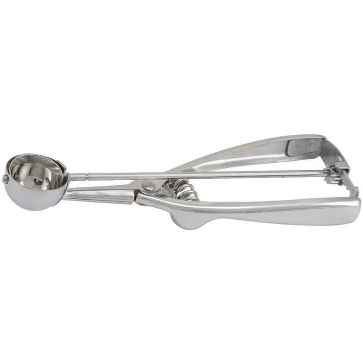 Winco #100 Stainless Steel Disher Portioner 0.375 Oz - Perfect for Ice Cream Scooping, Cookie Dough & Food Portioning