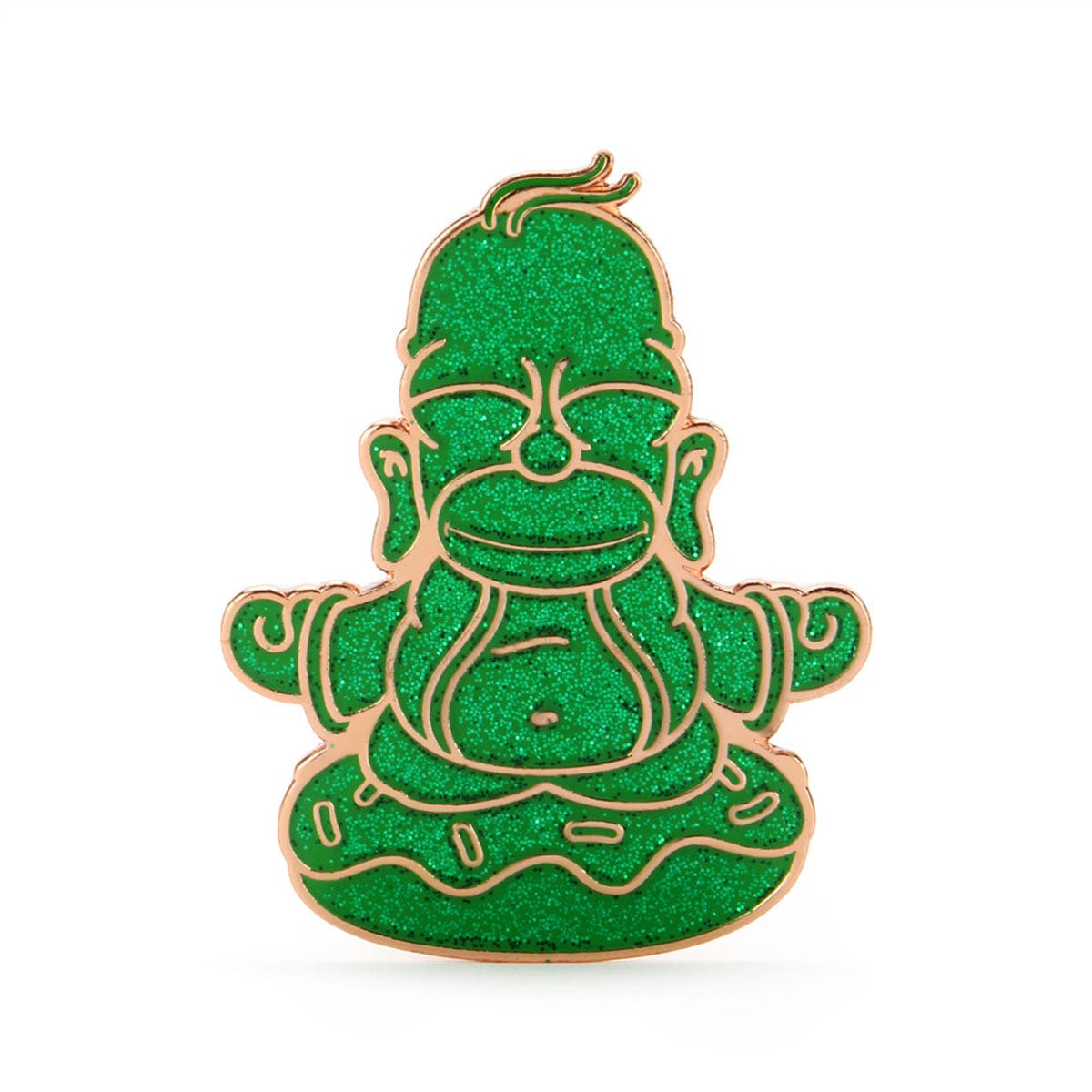 Jade Homer Buddha Enamel Pin - The Simpsons x Kidrobot Collaboration - IamRetro Exclusive Collectible - Perfect for Anime Fans, Pin Collectors & Gift Giving