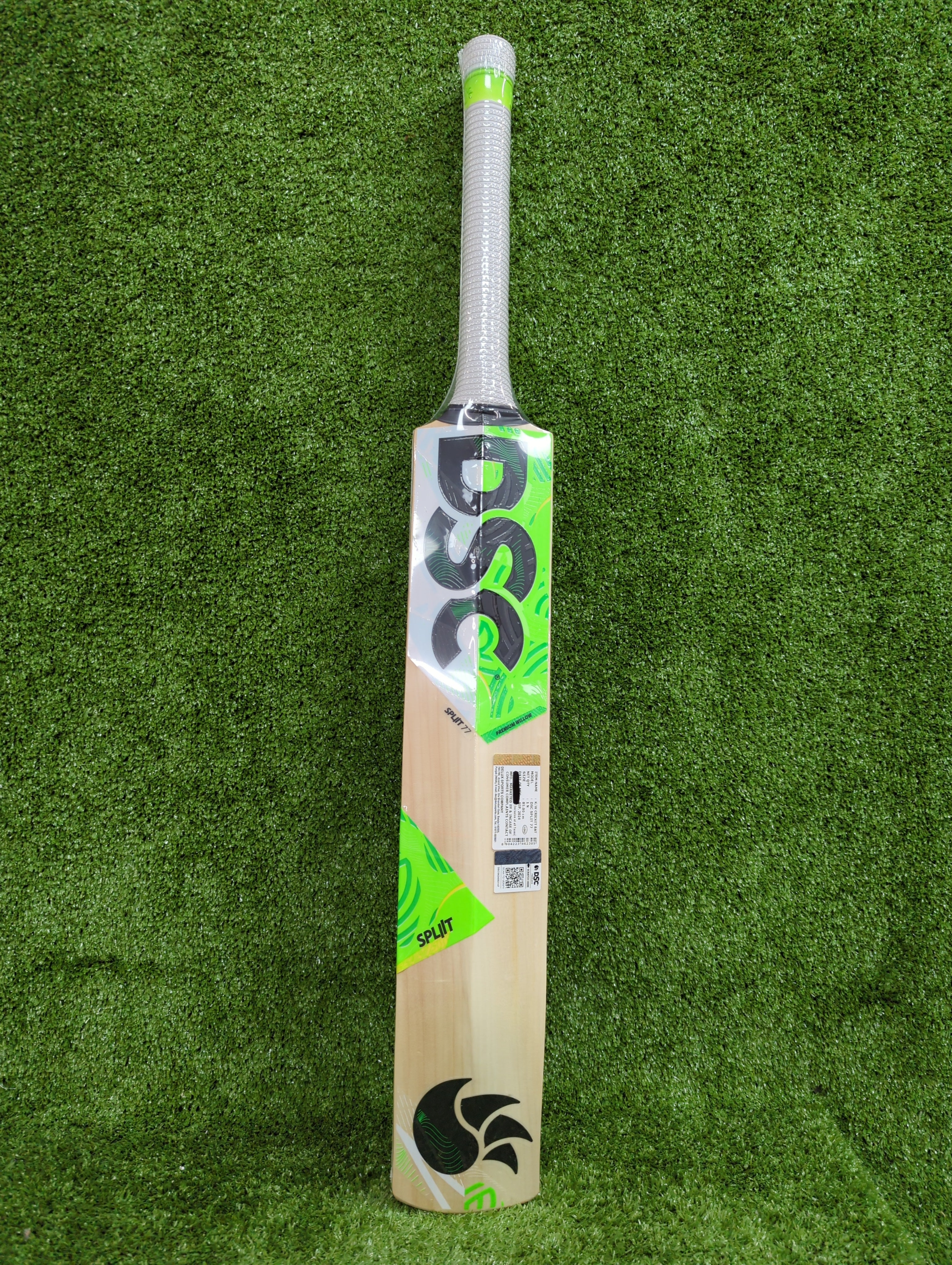 DSC SPLIT 77 Kashmir Willow Cricket Bat - Professional Grade Cricket Equipment for Practice & Matches - Perfect for Outdoor Sports & Cricket Training