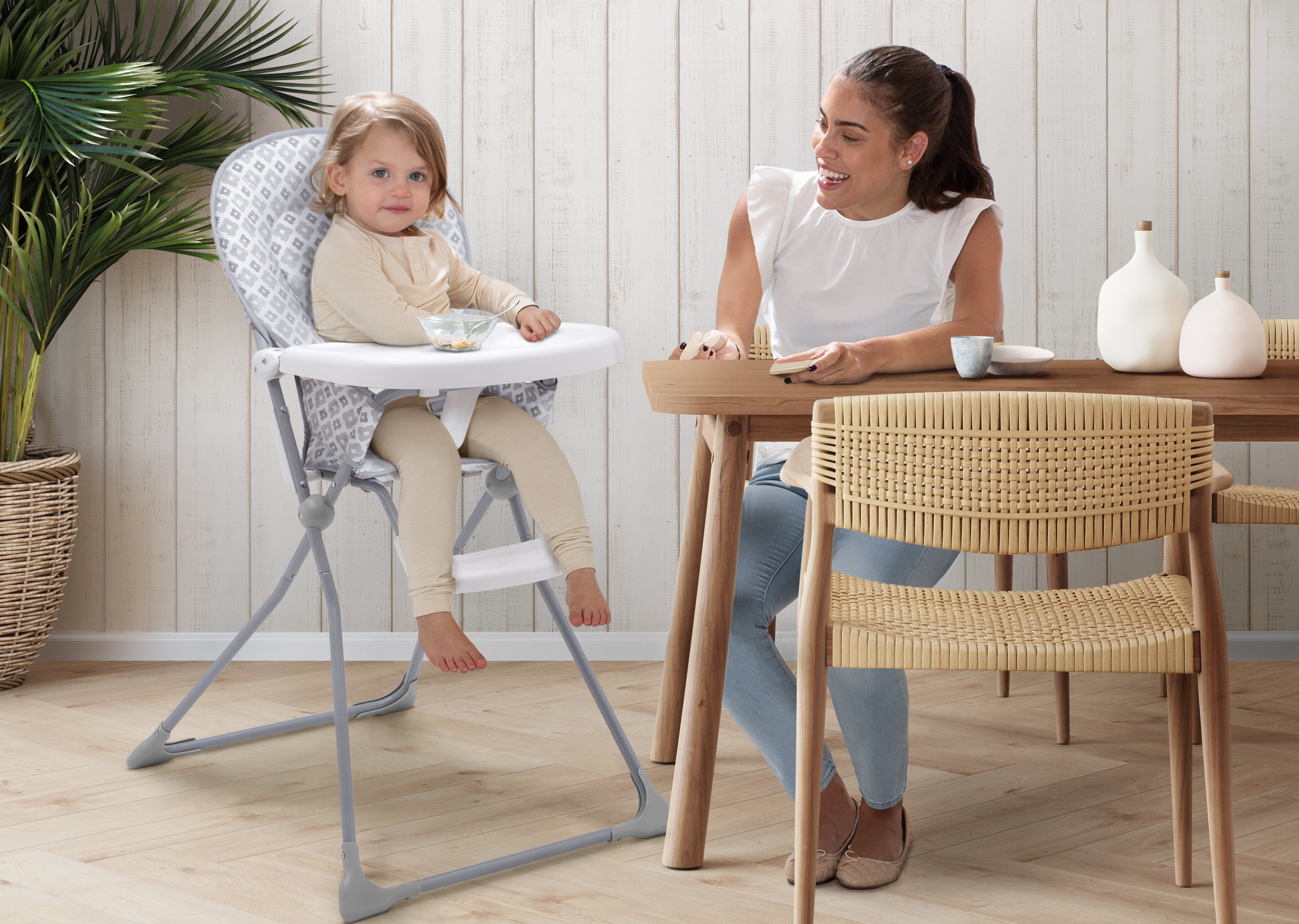 EZ Fold High Chair - Portable Baby Feeding Chair with Adjustable Height & Easy Storage - Perfect for Home, Travel & Restaurants
