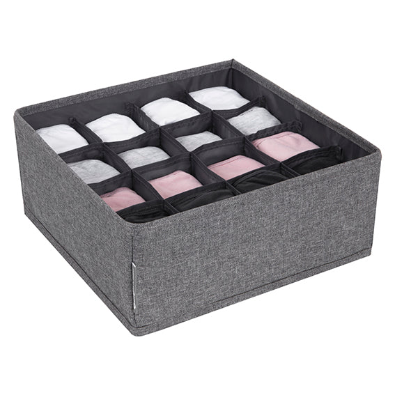 16 Compartment Drawer Organizer - Expandable Storage for Kitchen, Office & Bathroom - Perfect for Utensils, Makeup & Small Items