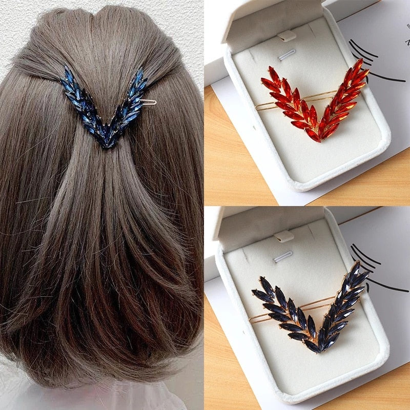 Sparkling Crystal Rhinestone Hair Clips for Women - Elegant Hair Accessories for Parties, Weddings & Special Occasions