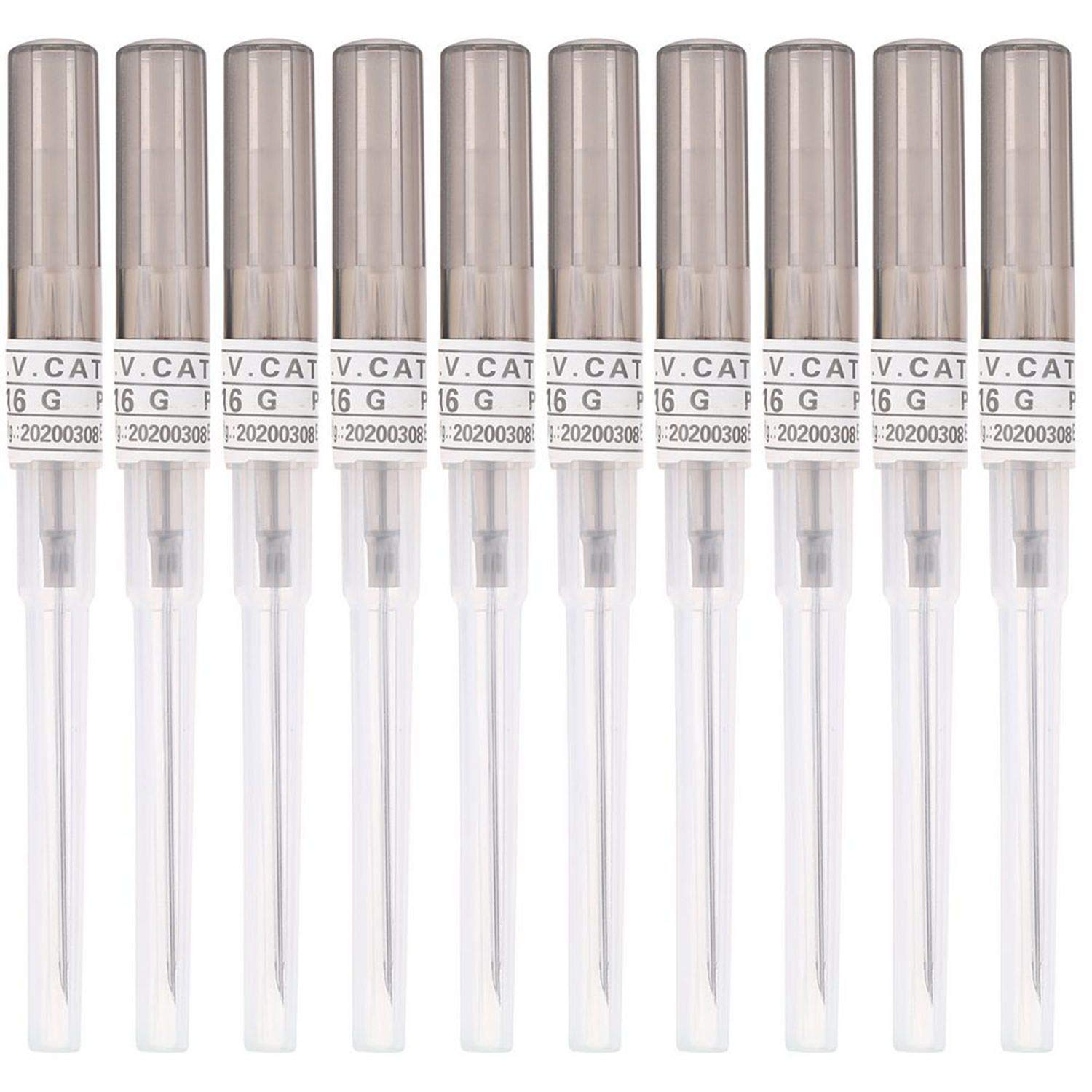 16G Piercing Needles Kit - 10PCS IV Catheter Needles for Ear, Nose & Body Piercing - Sterile Medical Grade Supplies for Tattoo Artists & Professional Piercers - Perfect for IV Start Kits & Body Modification Procedures