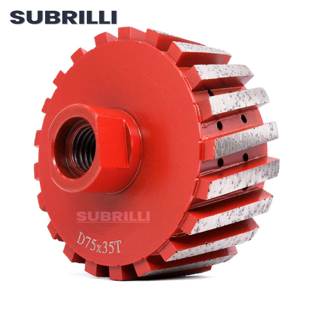 3 Inch Segmented Diamond Drum Wheel - Resin Filled, Zero Tolerance, Coarse Grit with 5/8