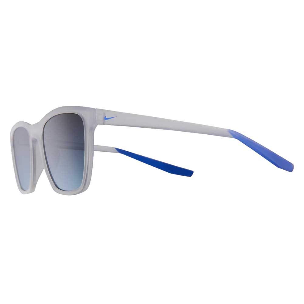 Nike CT8176-913 Stint Sunglasses - Matte Clear Frame with Smoke-Blue Gradient Lens for Men & Women | UV Protection, Lightweight & Stylish for Running, Driving, Outdoor Sports & Beach Activities