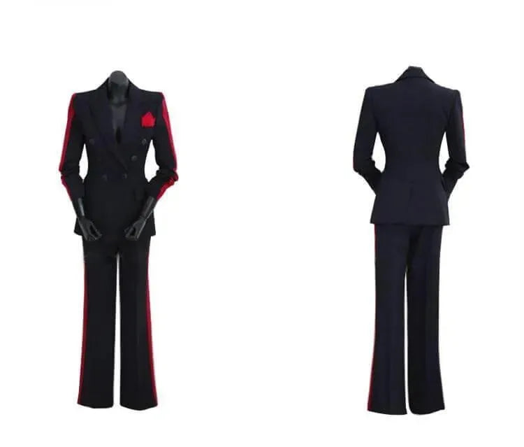 Elegant Women's Pant Suit - Amani Double Breasted Pantsuit for Business, Office & Formal Events | Professional Workwear & Career Outfits