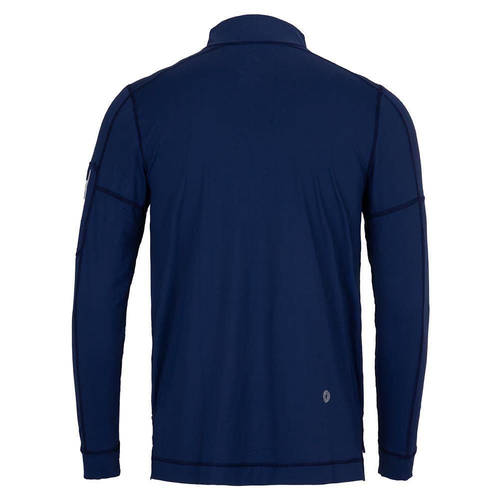 Men's UPF 50+ Sun Protection Mock Zip Active Top - Lightweight Quick-Dry Performance Shirt for Hiking, Running & Outdoor Sports