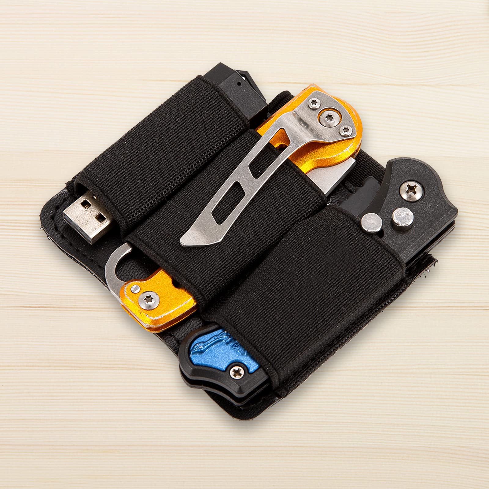 EDC Pouch & Pocket Organizer - Compact Storage for Multitool, Tactical Pen, Pocket Knife & Flashlight | Perfect for Everyday Carry, Camping, Hiking & Outdoor Adventures
