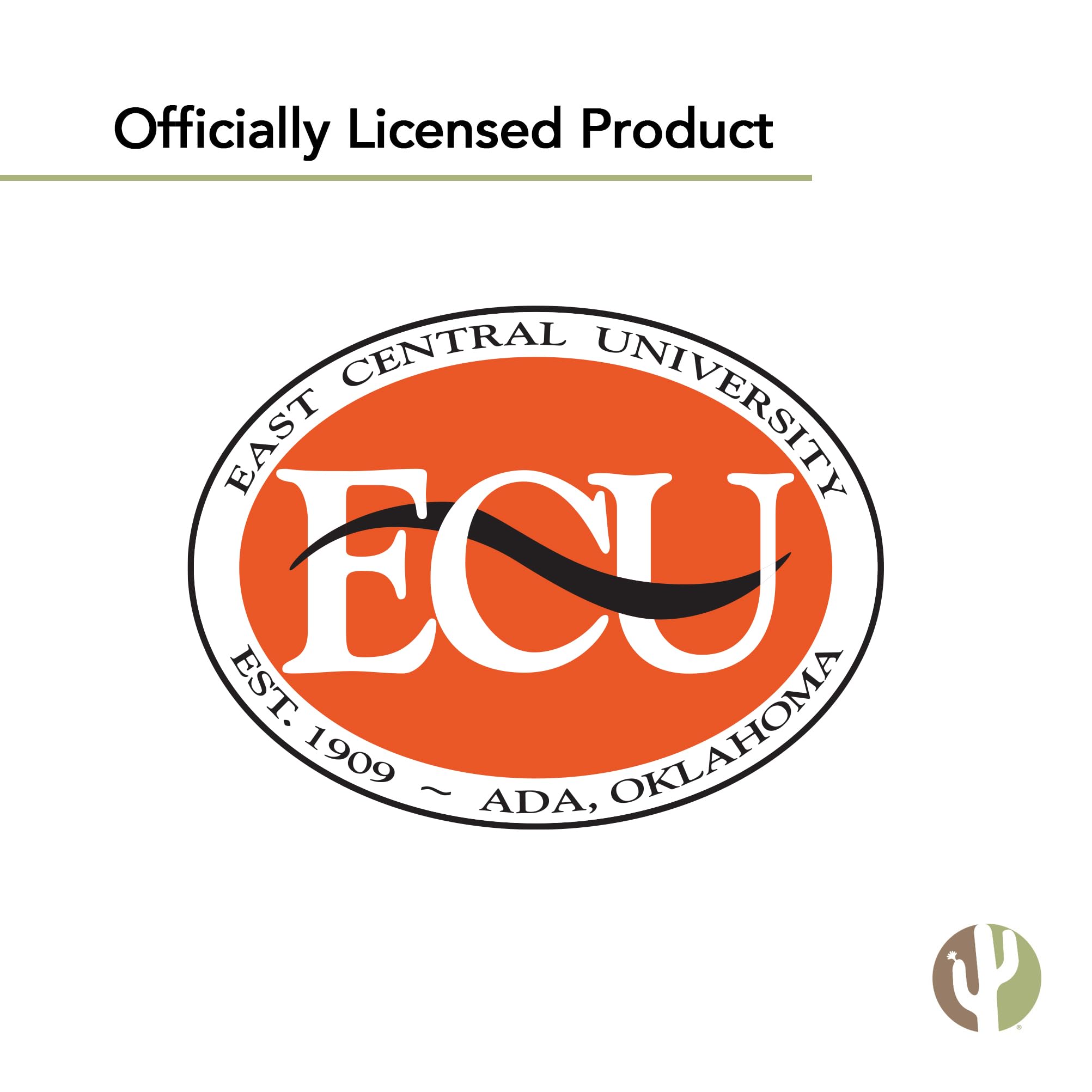 Desert Cactus East Central University Sticker - ECOK Tigers Vinyl Decals for Laptop, Water Bottle, Car & Scrapbook - Durable Waterproof Decal - Perfect for School Spirit, Gifts & DIY Crafts (Type 1-1)